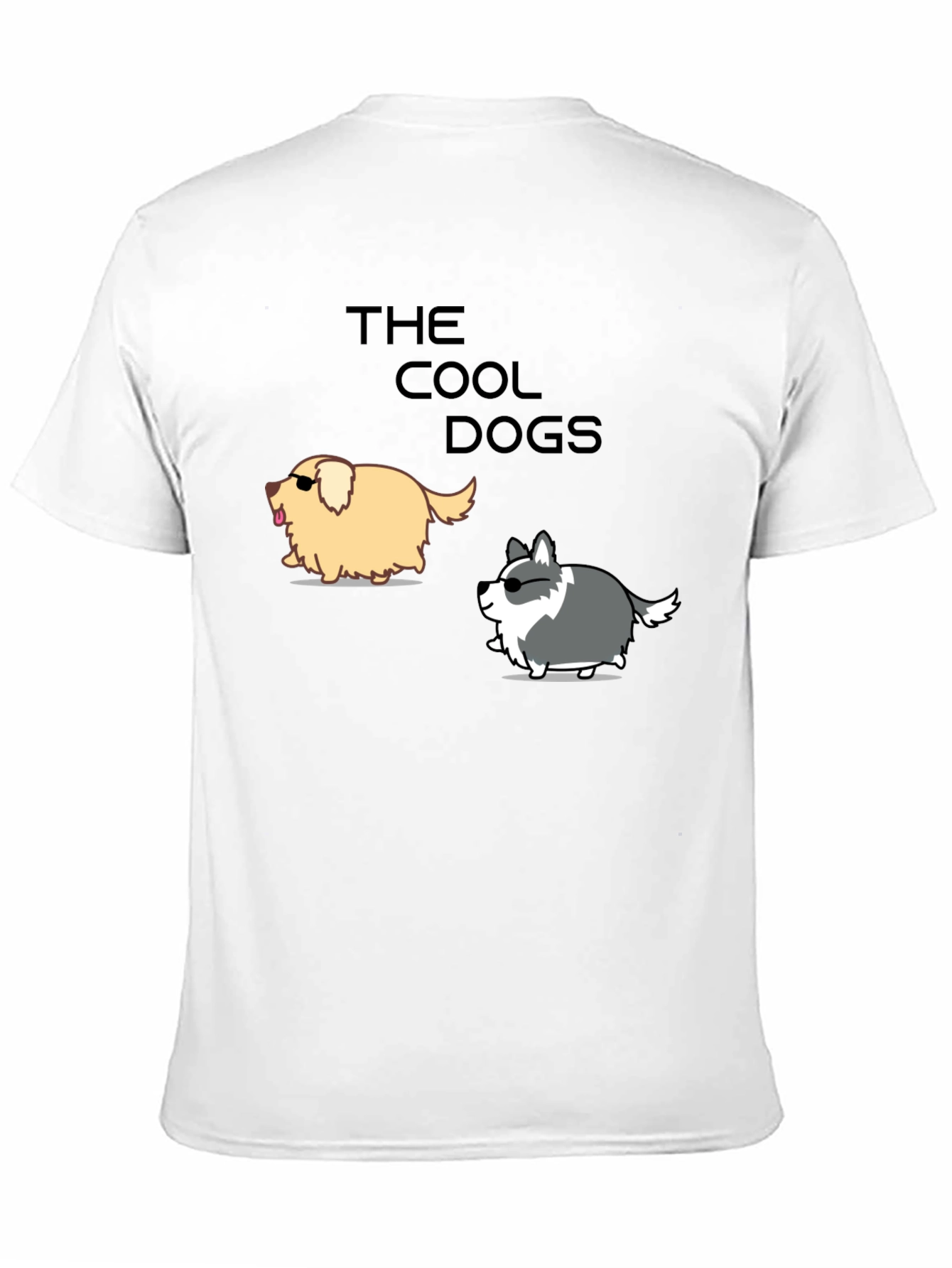 Camiseta Negra: Los Perros Cool