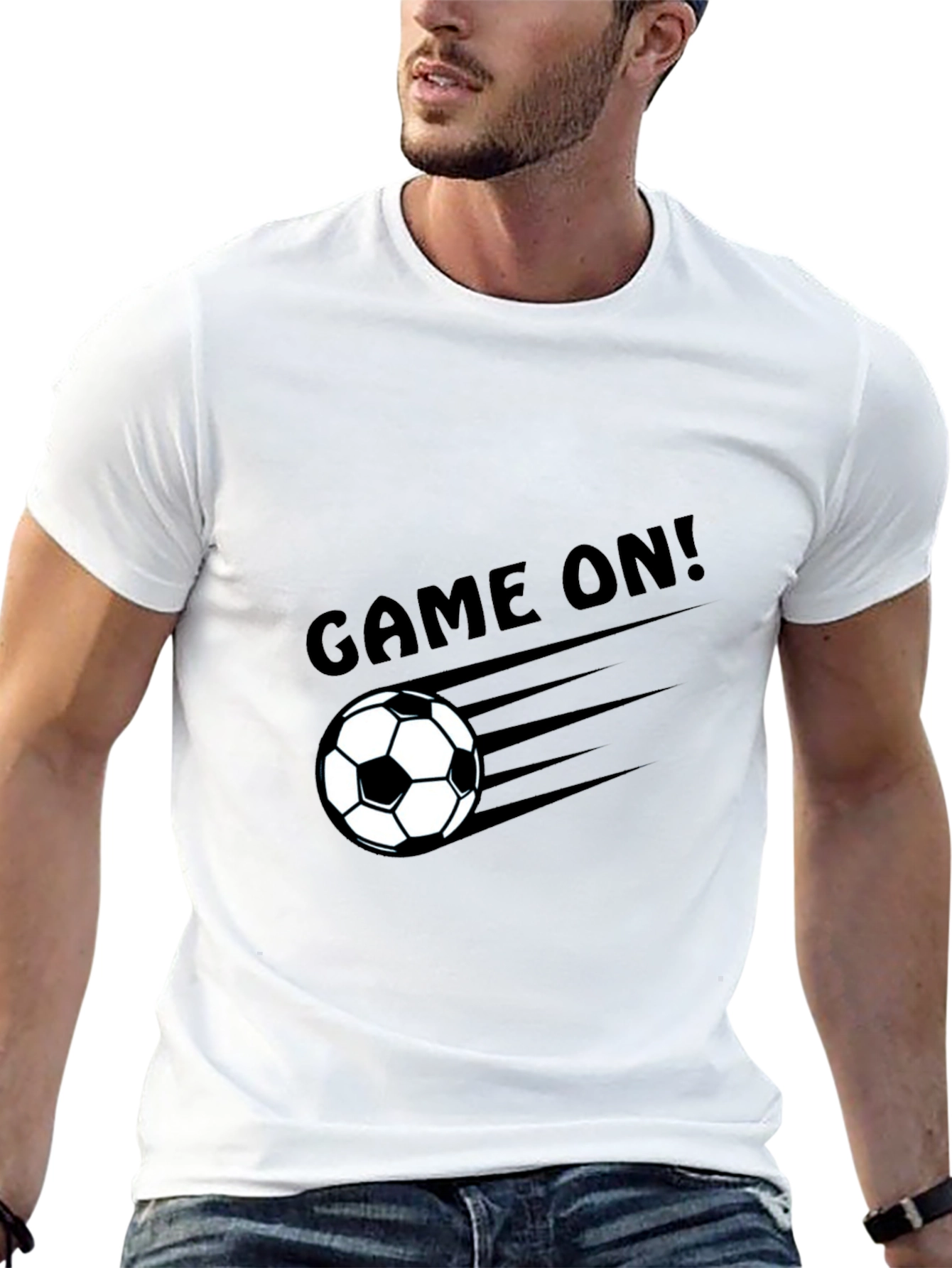 Camiseta Negra Fútbol ¡A jugar!