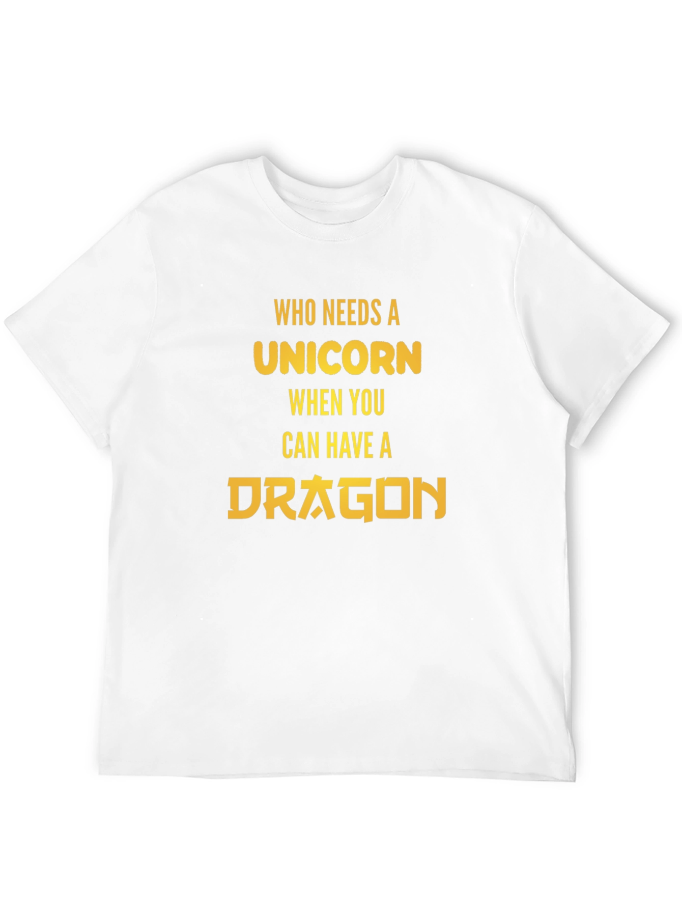 Camiseta Negra Dragón vs Unicornio