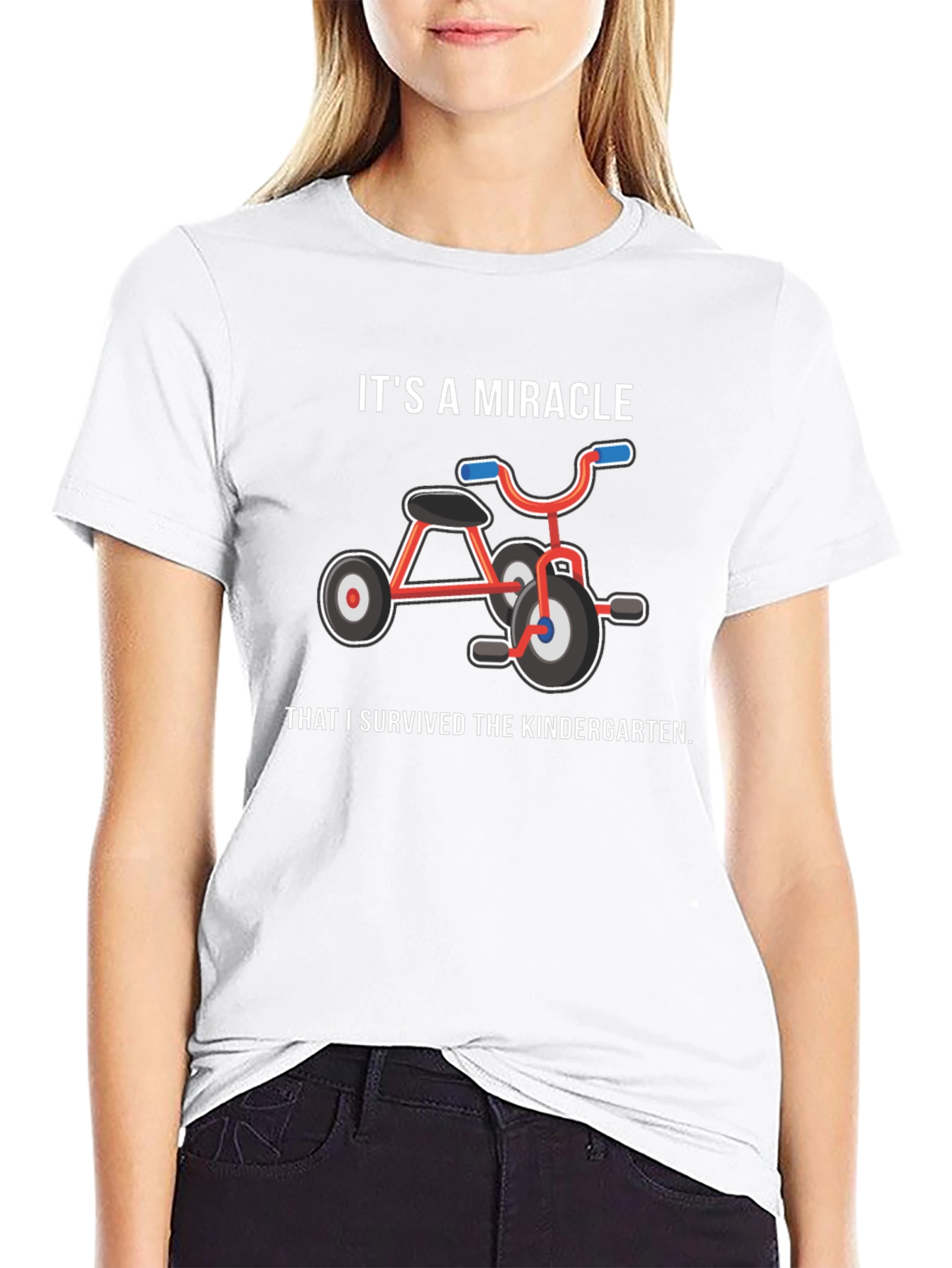 Camiseta Negra: ¡Sobreviví al Jardín de Niños!