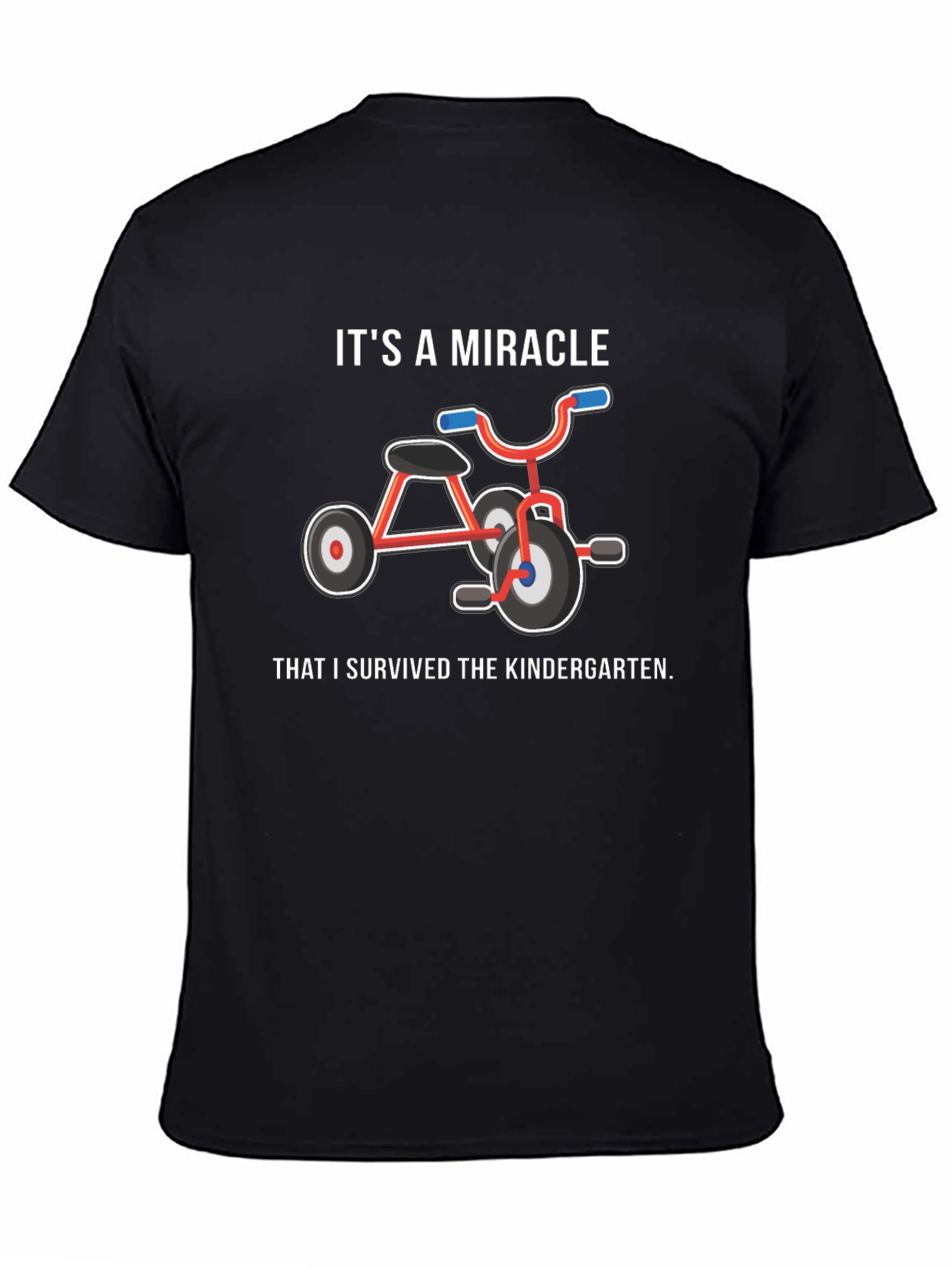 Camiseta Negra: ¡Sobreviví al Jardín de Niños!