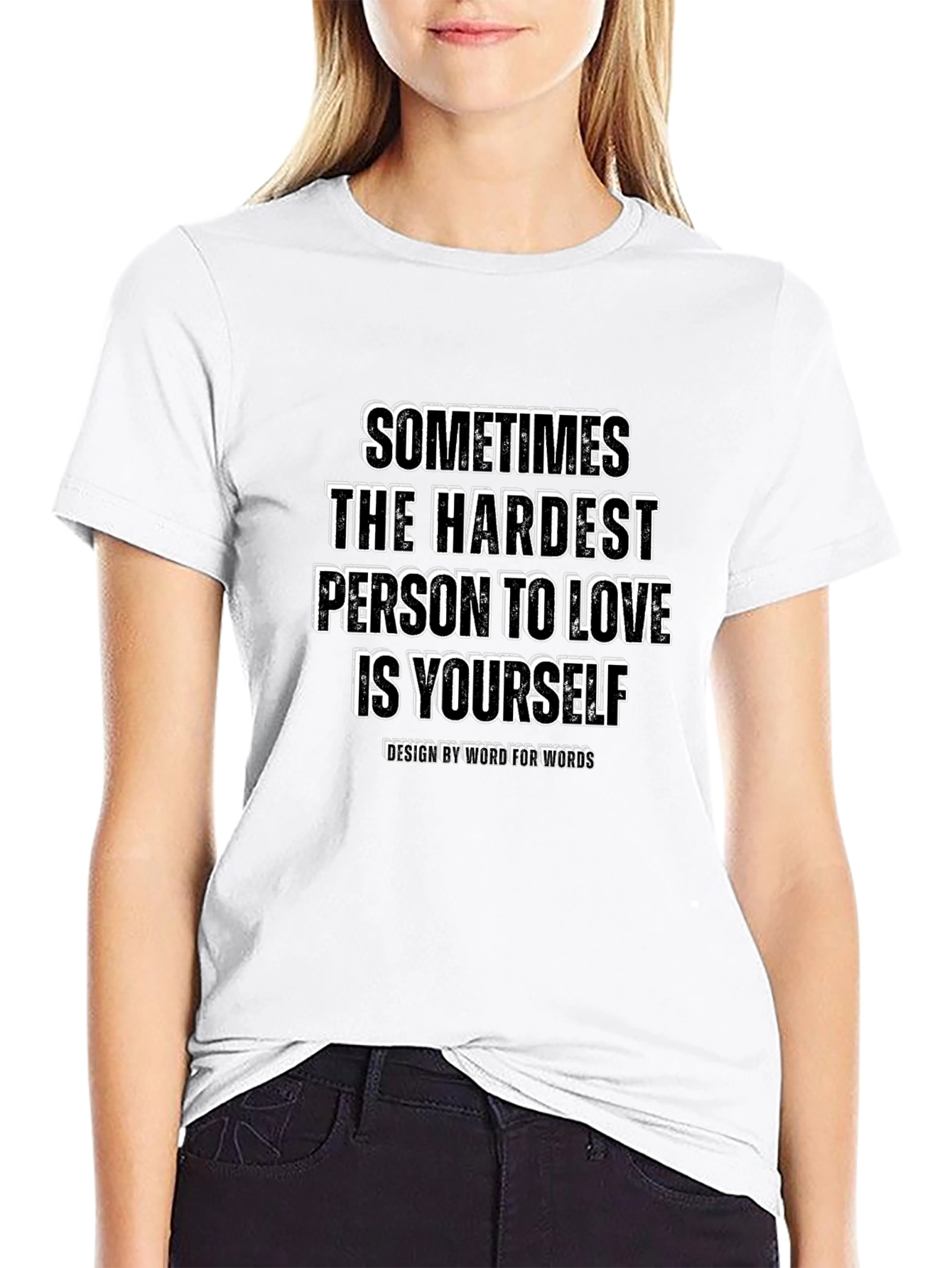 Camiseta Negra con Mensaje Inspirador