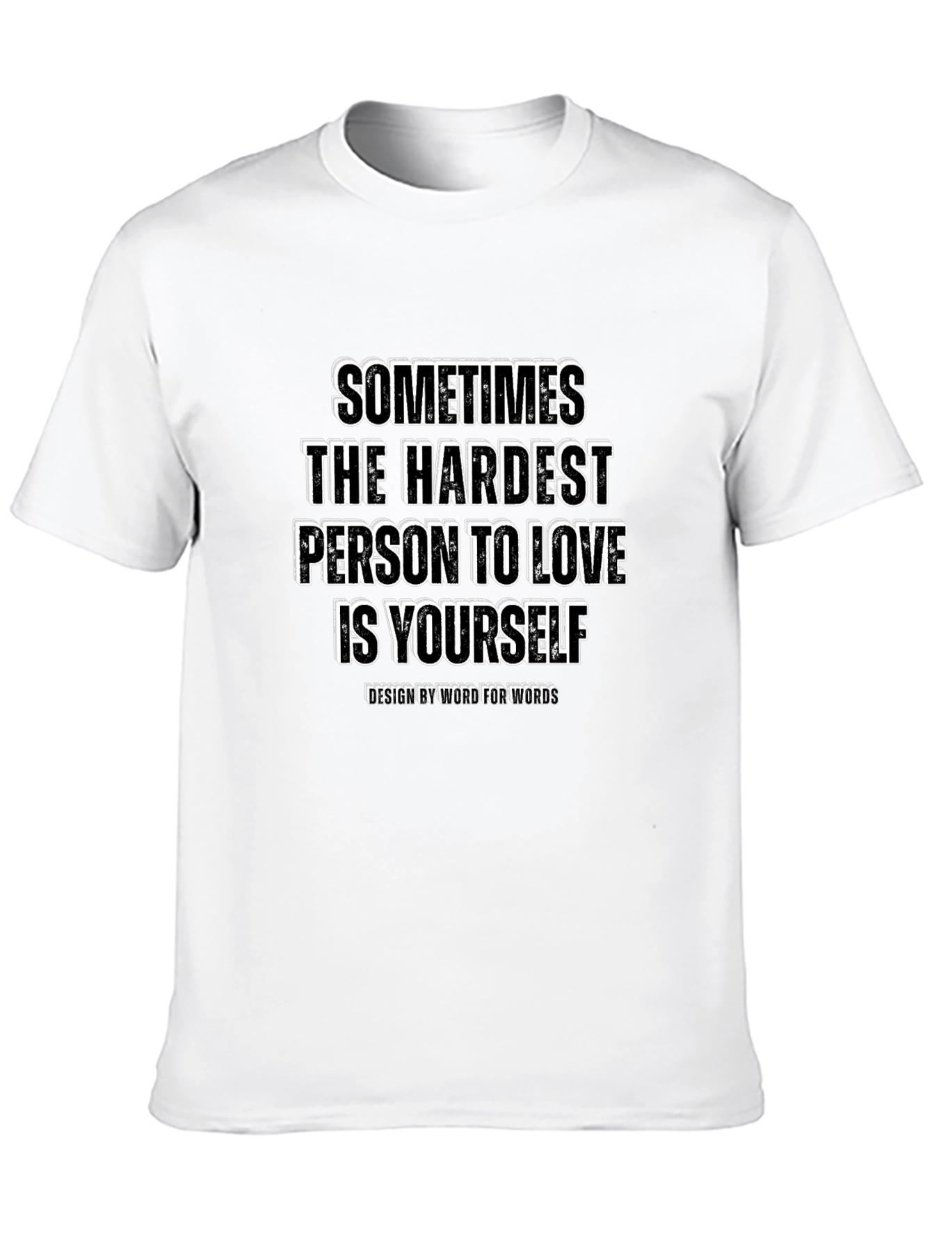 Camiseta Negra con Mensaje Inspirador