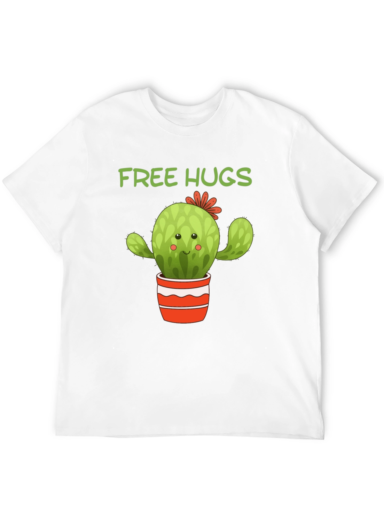 Camiseta Negra Cactus Abrazos Gratis