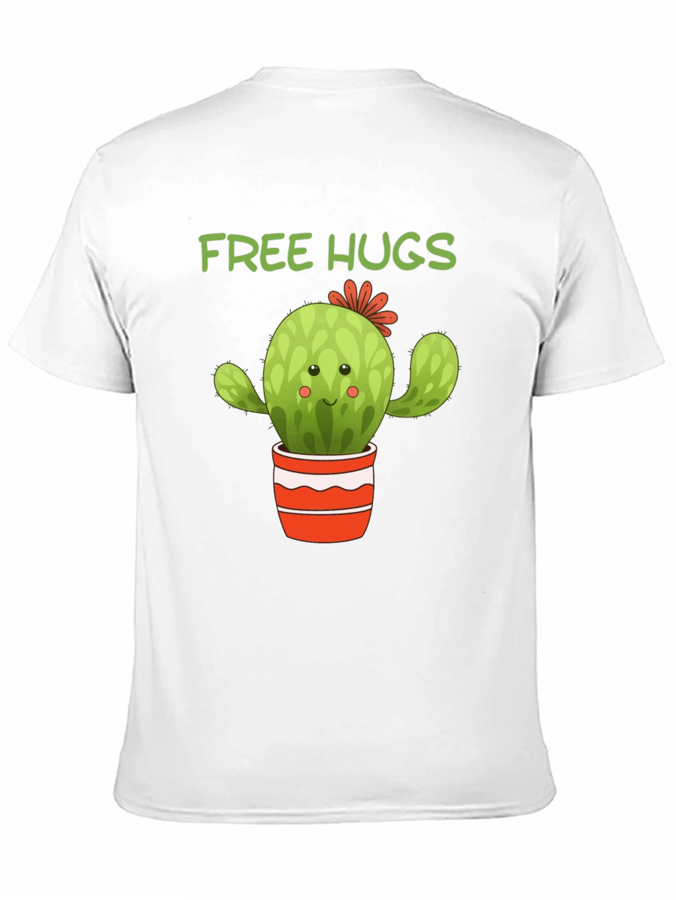 Camiseta Negra Cactus Abrazos Gratis