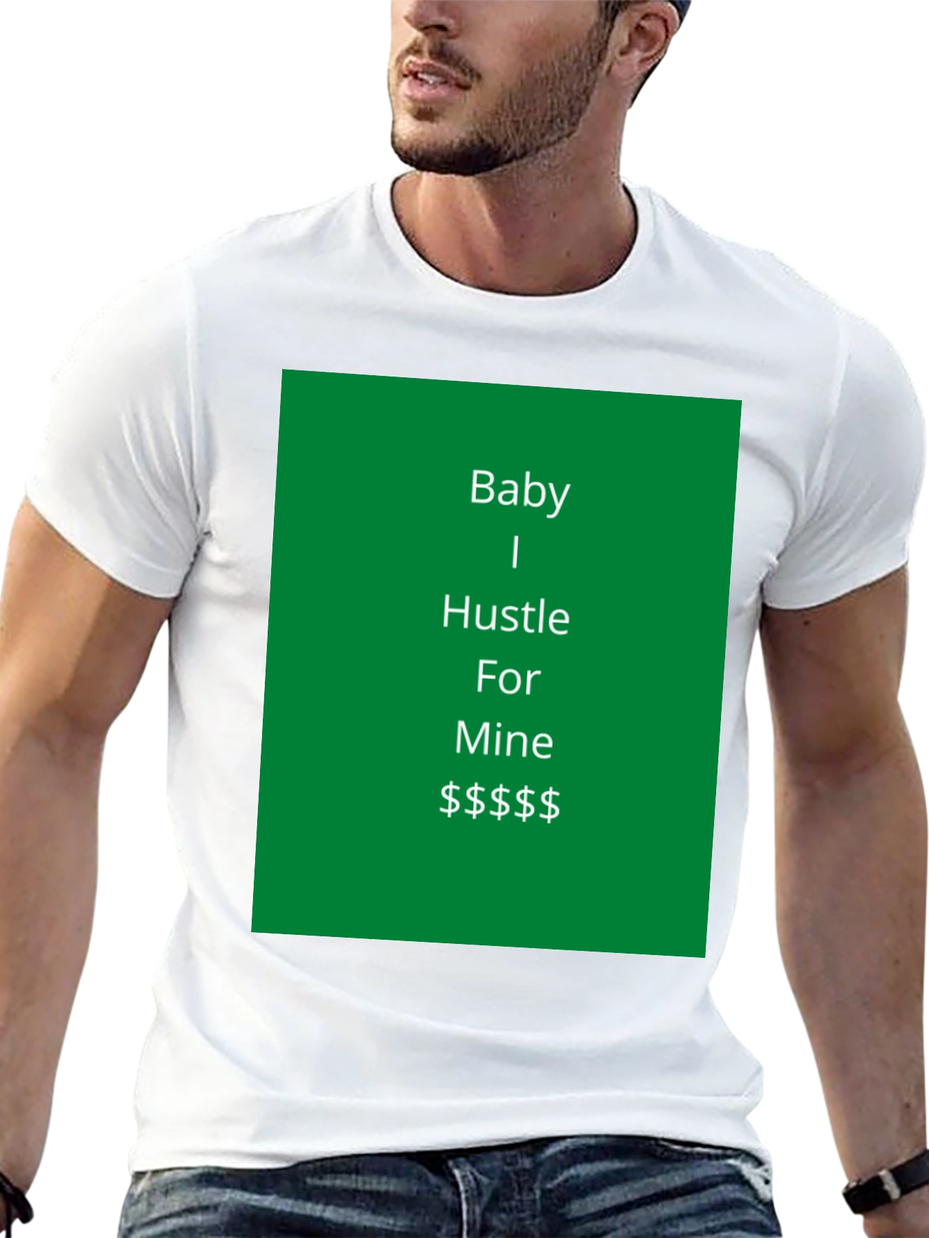 Camiseta Negra Baby I Hustle For Mine