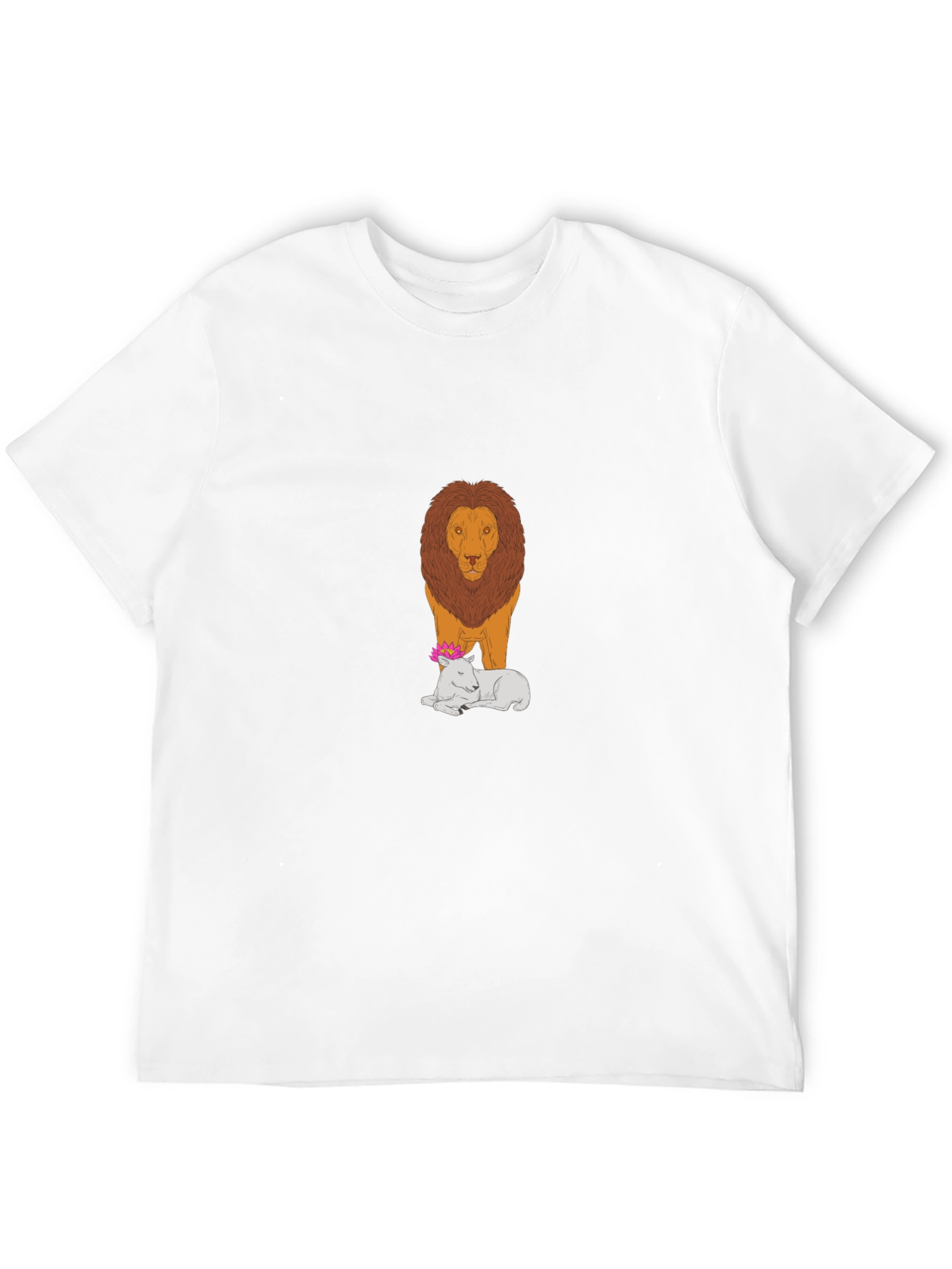 Camiseta Hombre León y Cordero