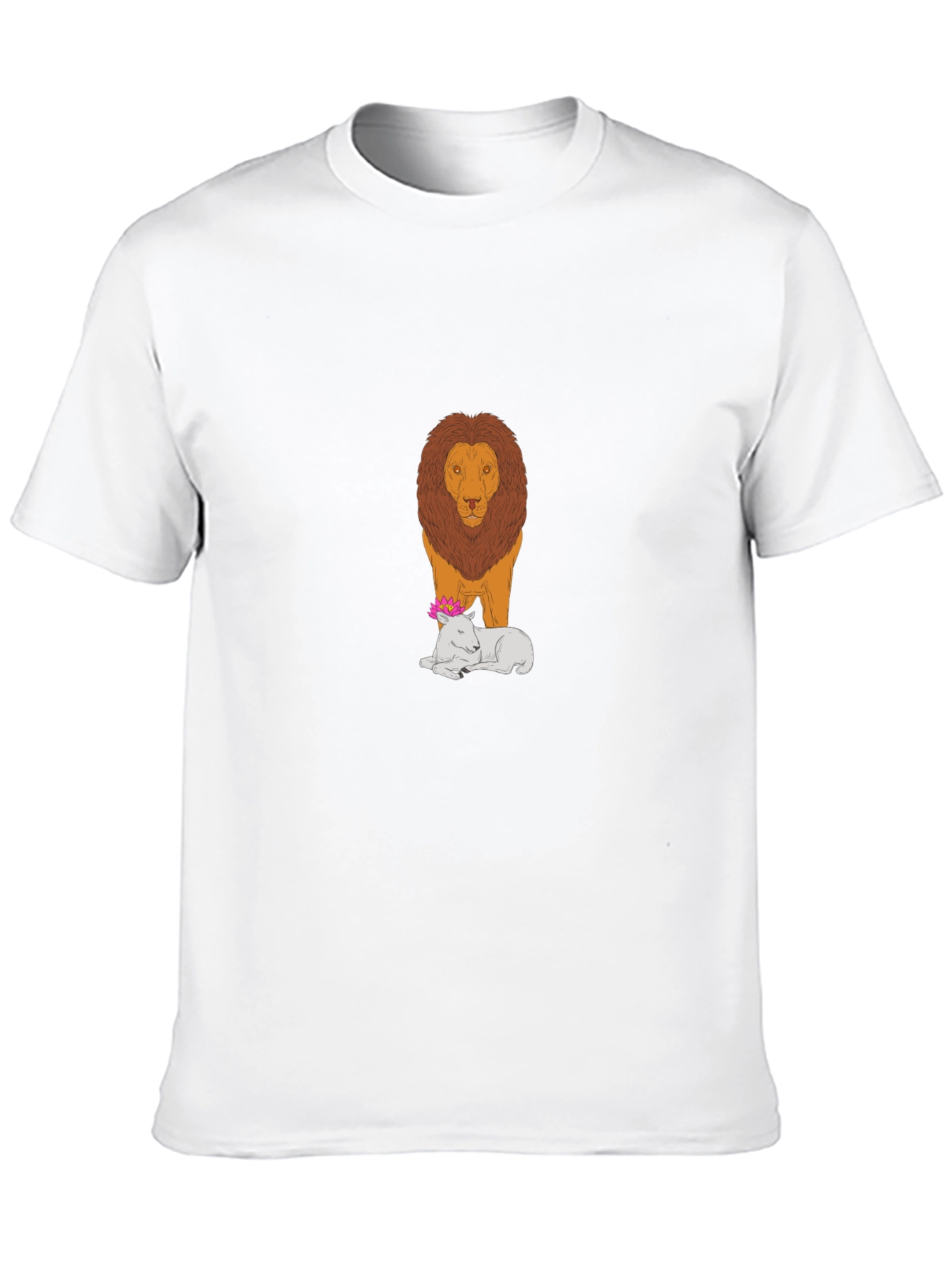 Camiseta Hombre León y Cordero