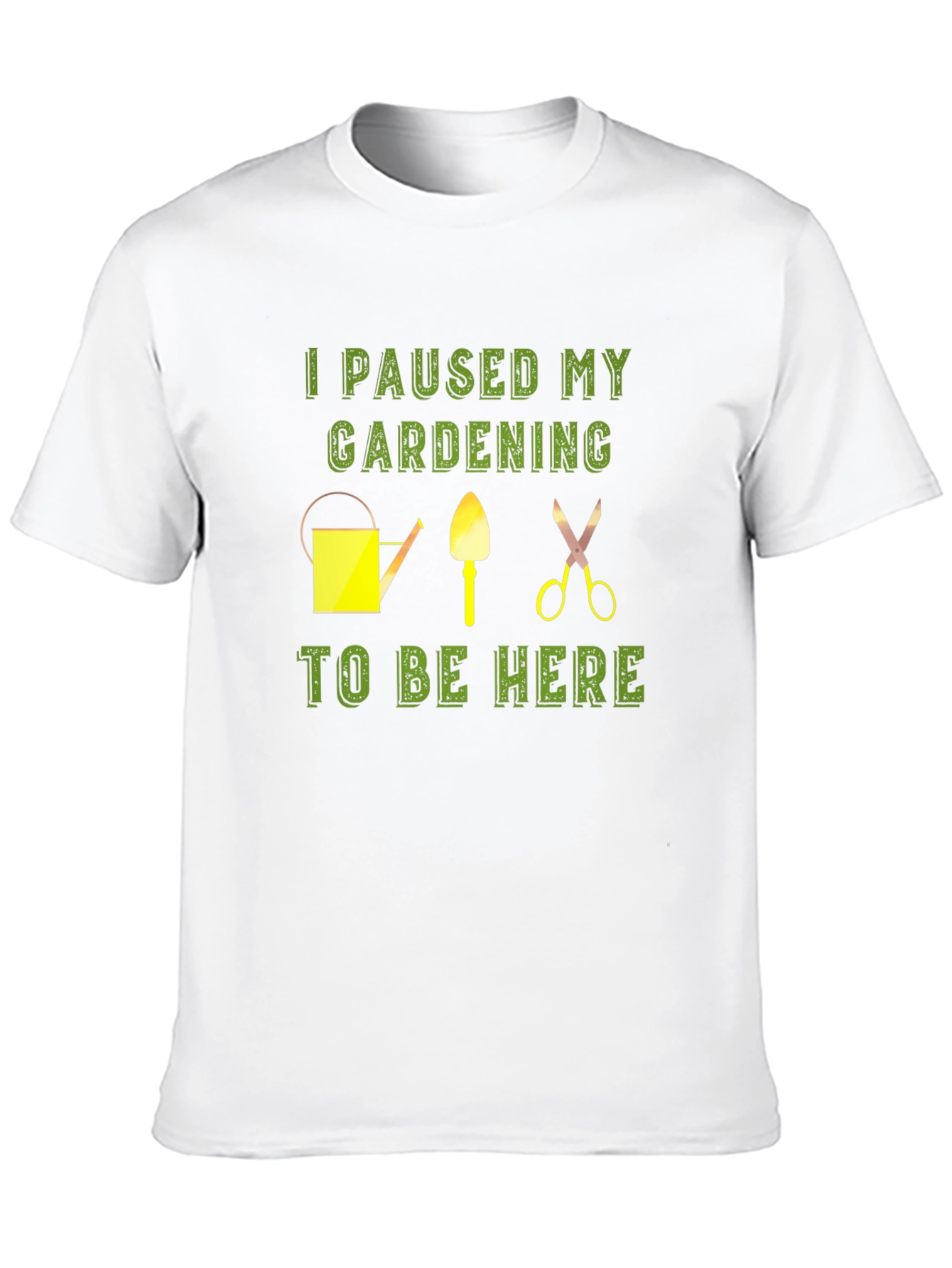 Camiseta Negra con Diseño de Jardinería