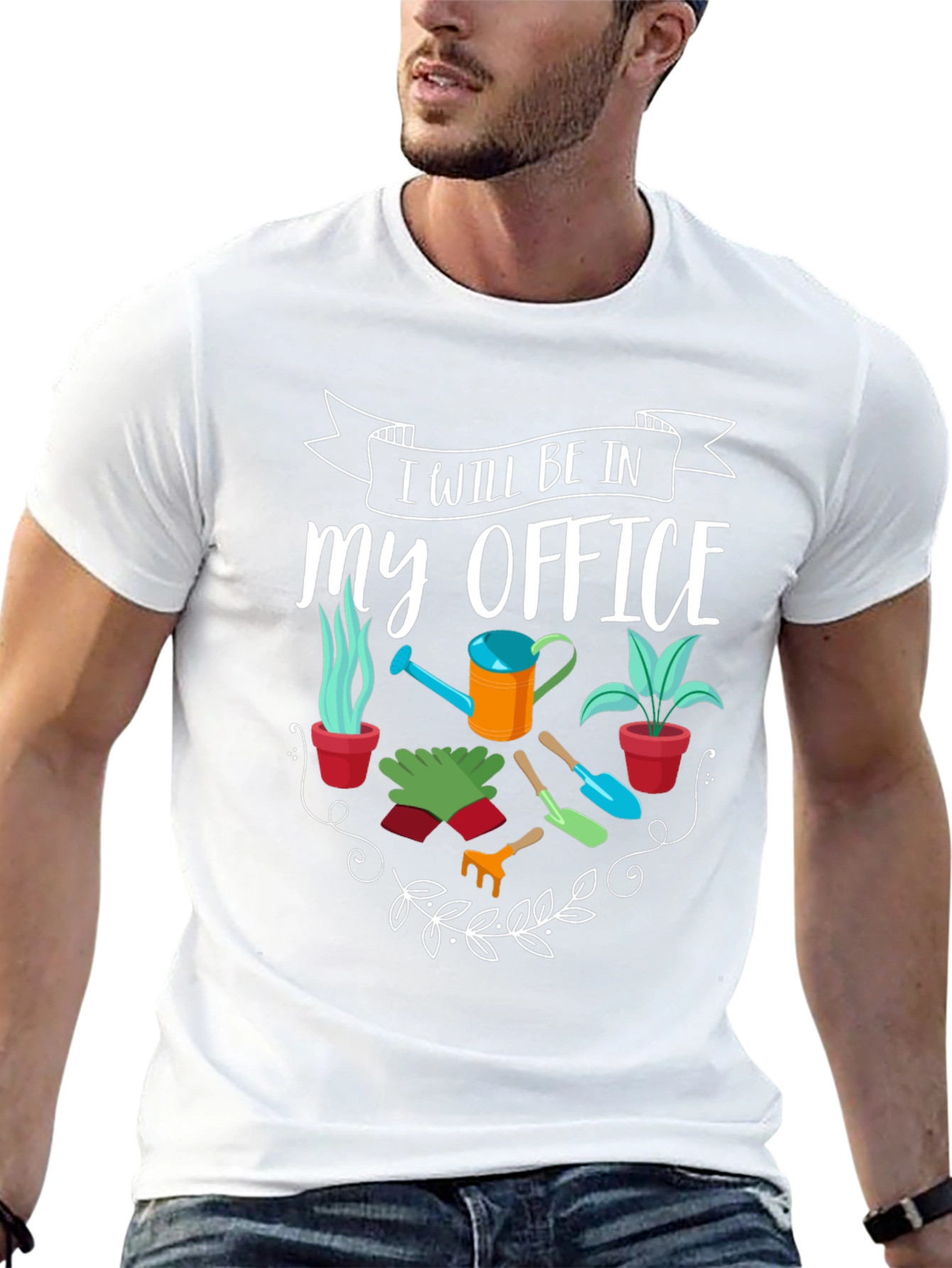 Camiseta Jardinero: Estaré en mi Oficina - Regalo Ideal