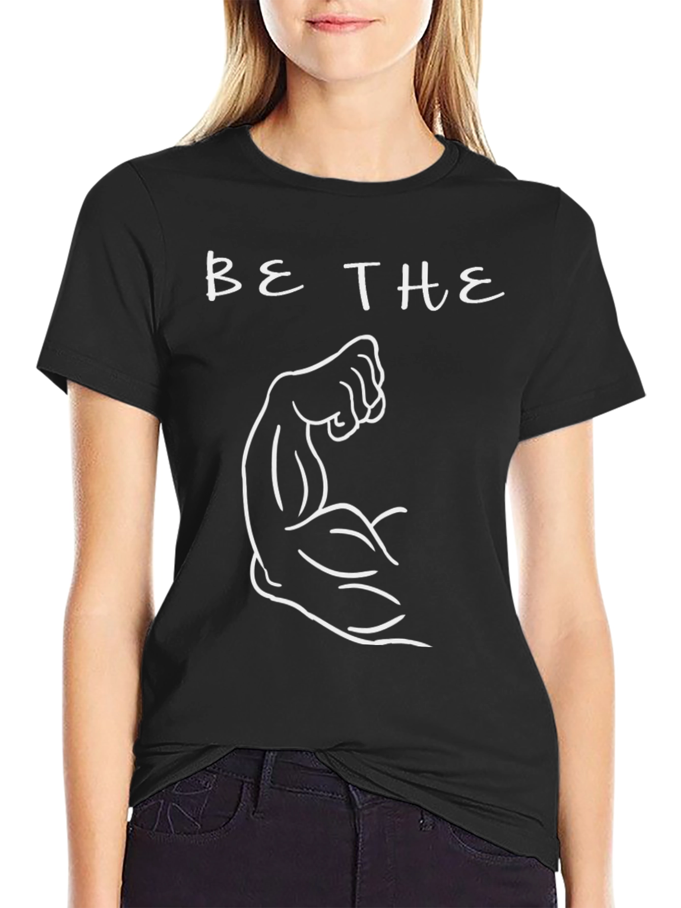 Camiseta Negra Be The Muscle para Hombre