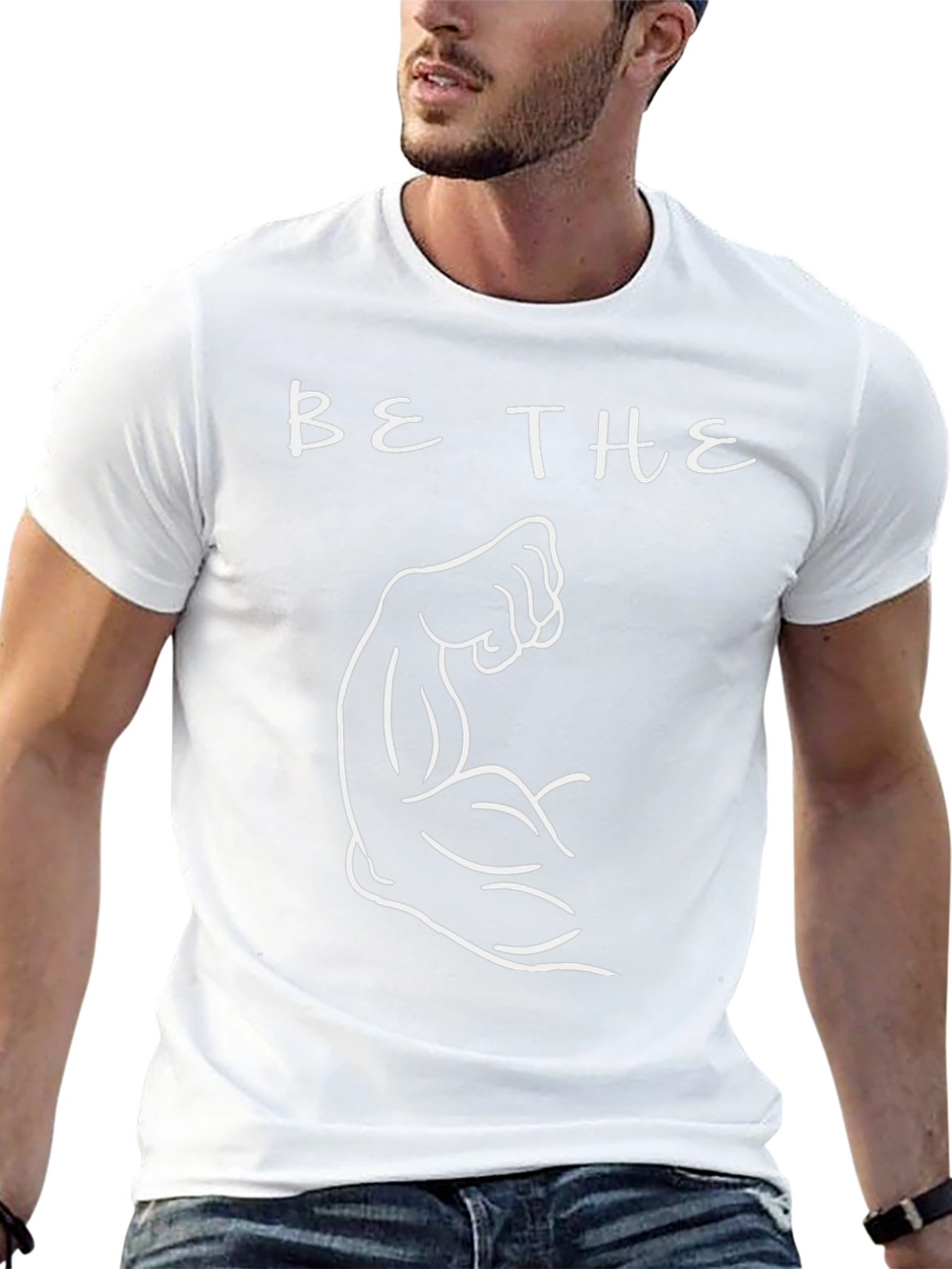 Camiseta Negra Be The Muscle para Hombre