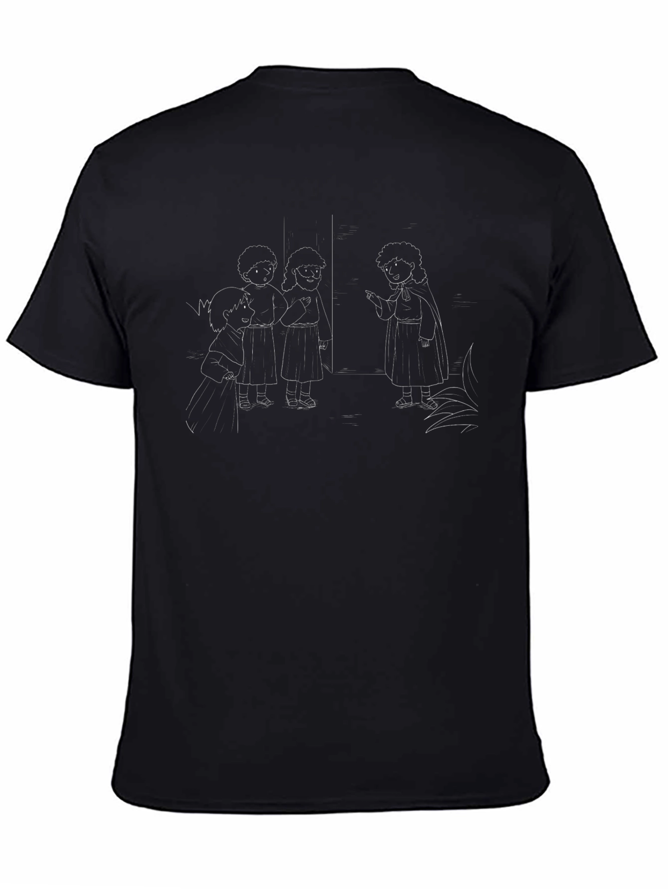 Camiseta Negra con Diseño Infantil