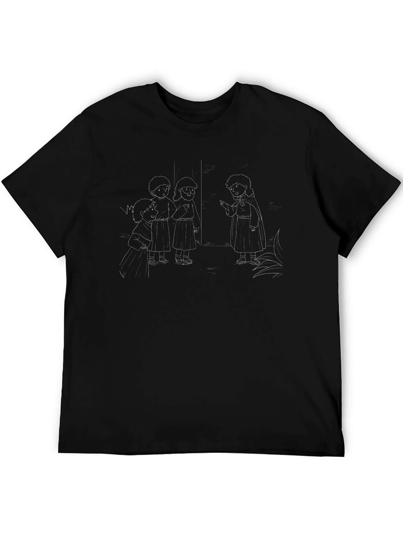 Camiseta Negra con Diseño Infantil