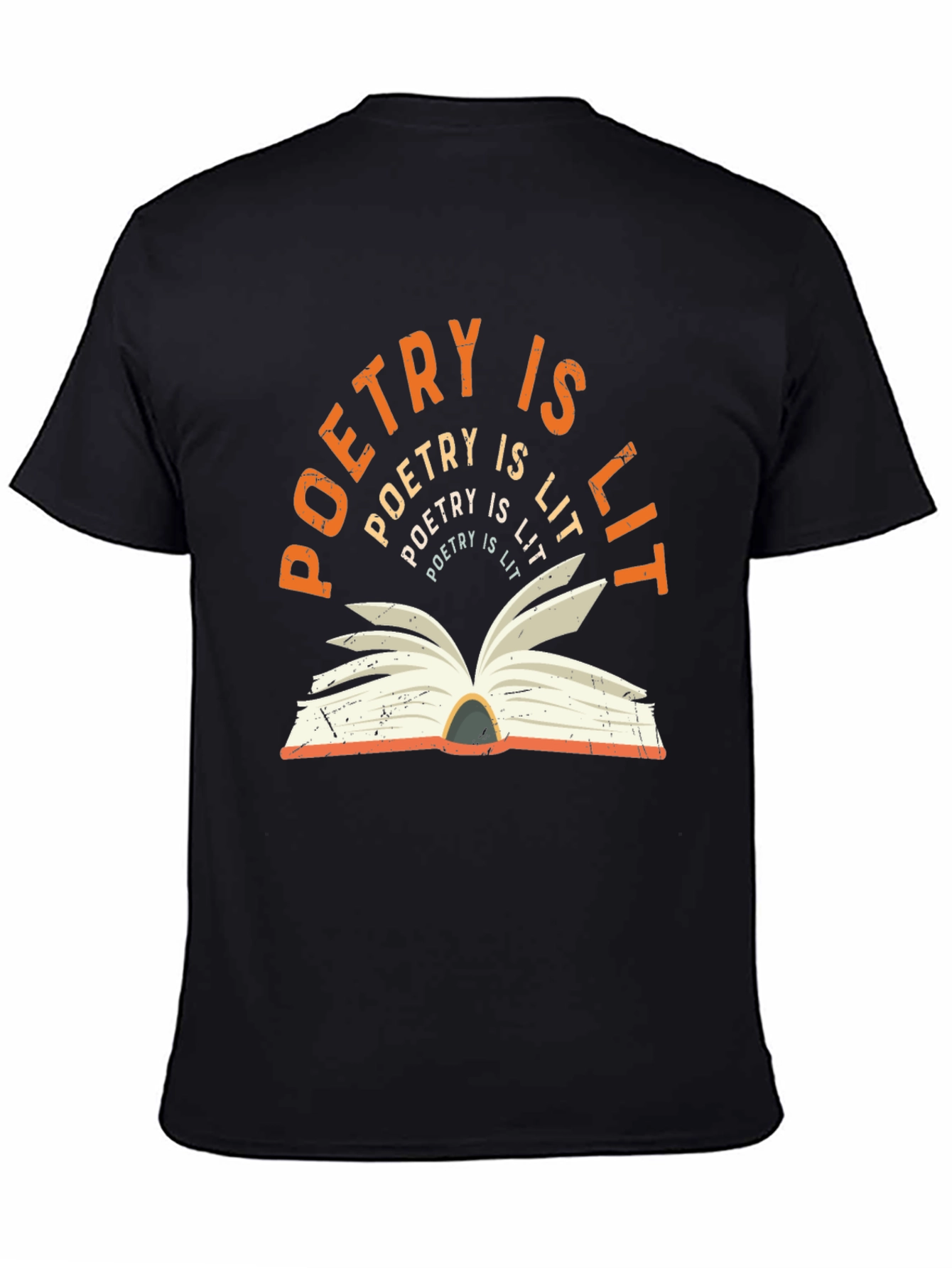 Camiseta Poetry is Lit - Diseño Literario Original