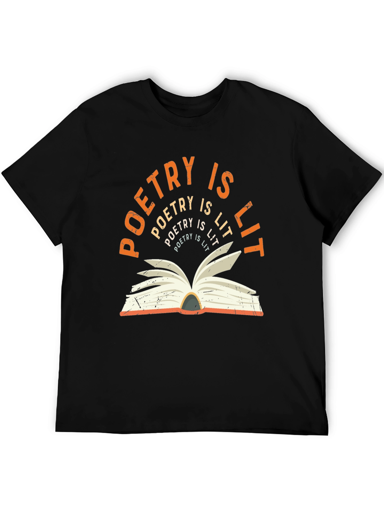 Camiseta Poetry is Lit - Diseño Literario Original
