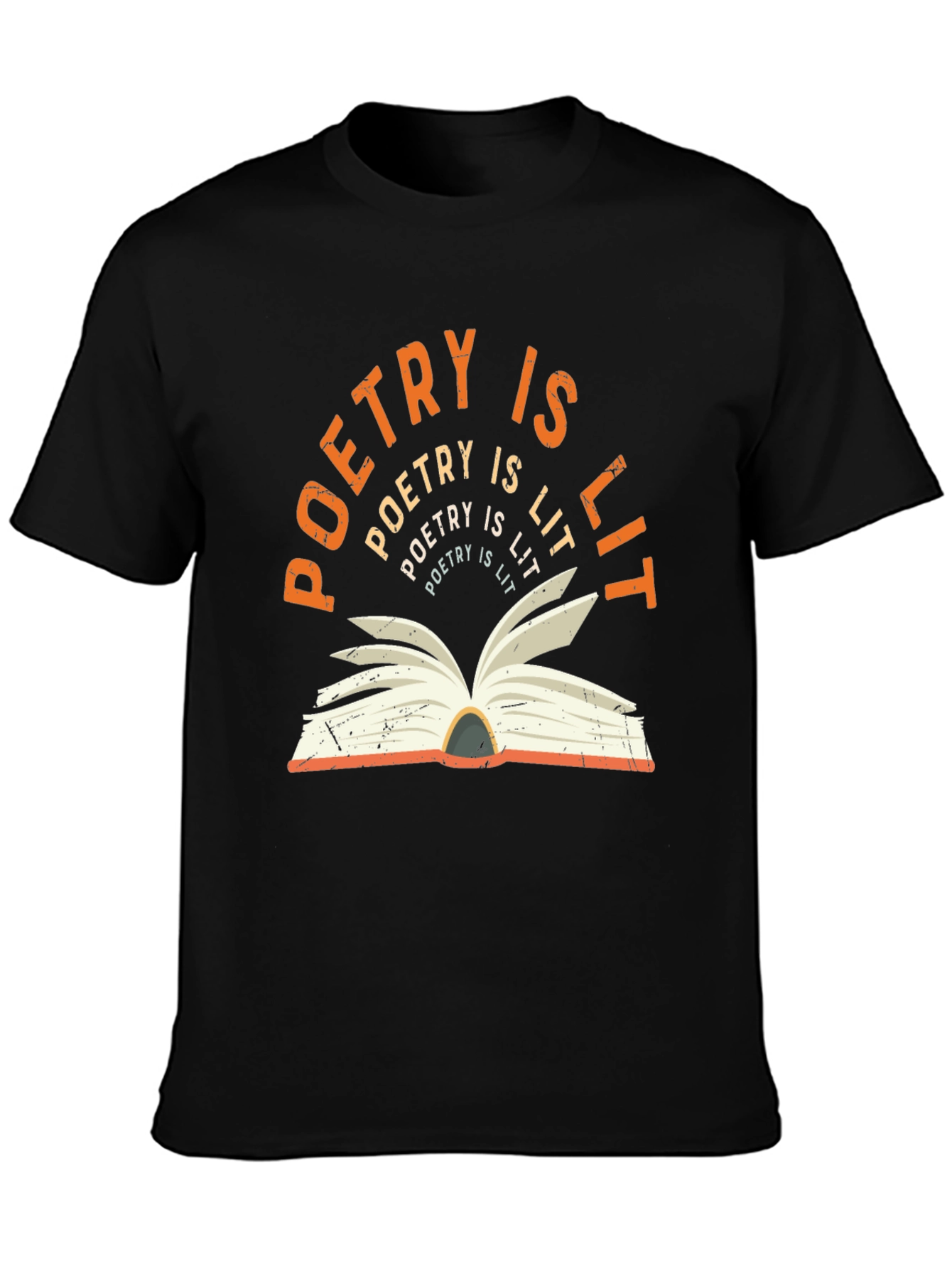 Camiseta Poetry is Lit - Diseño Literario Original