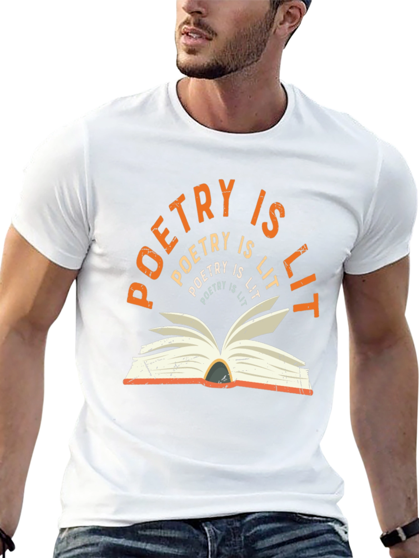 Camiseta Poetry is Lit - Diseño Literario Original