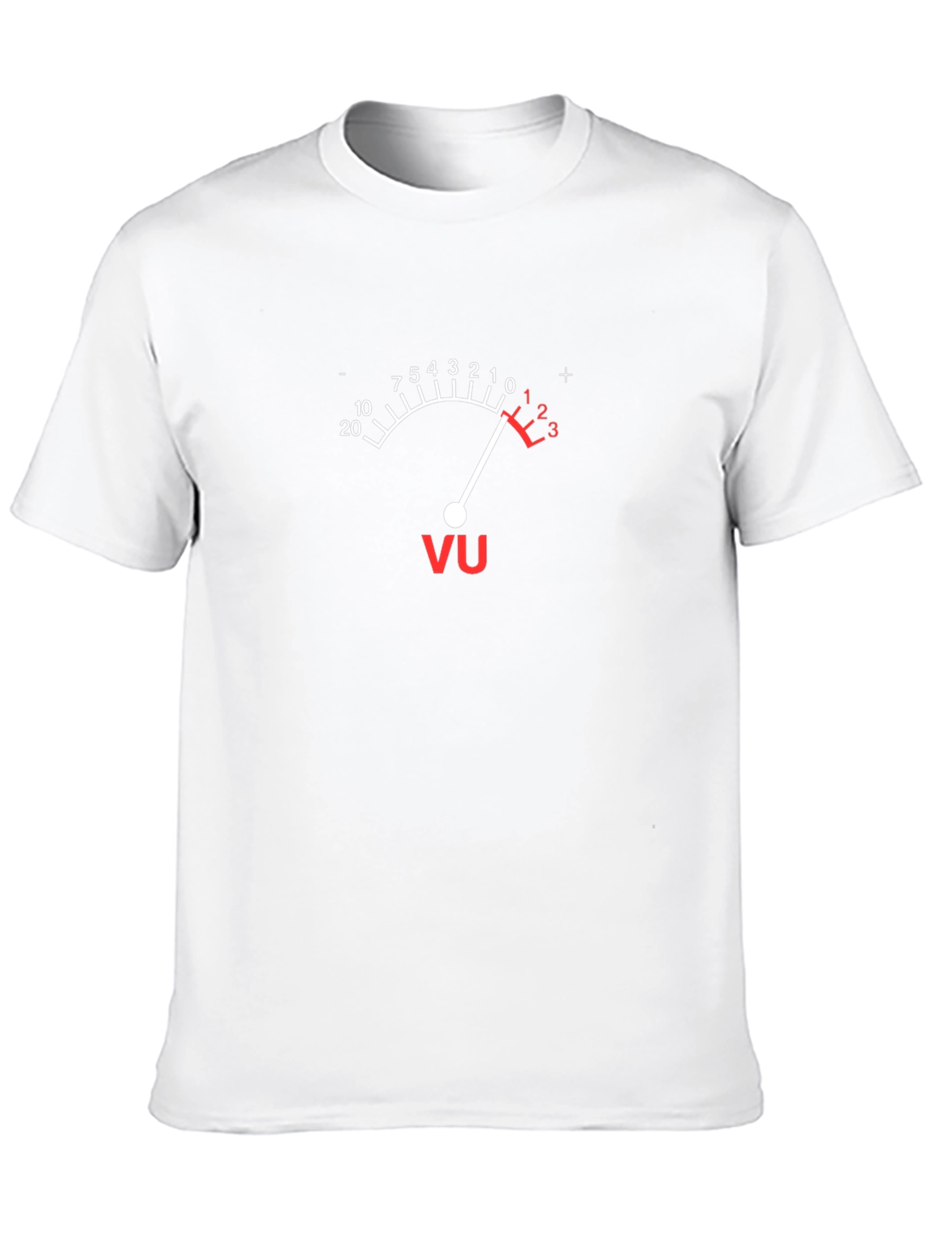 Camiseta Negra Medidor VU Analógico Música