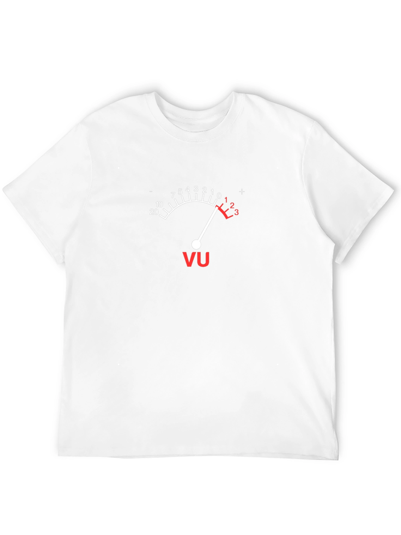 Camiseta Negra Medidor VU Analógico Música