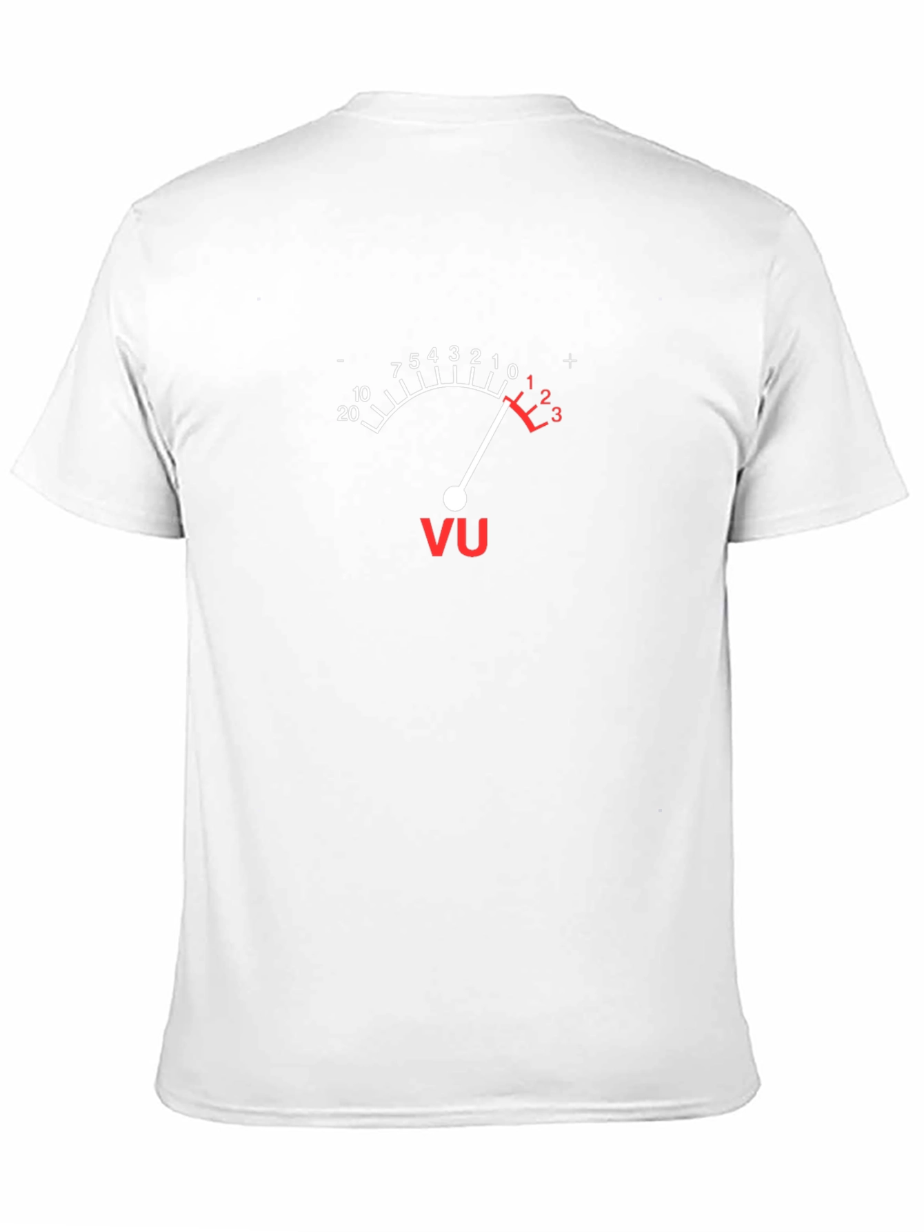 Camiseta Negra Medidor VU Analógico Música