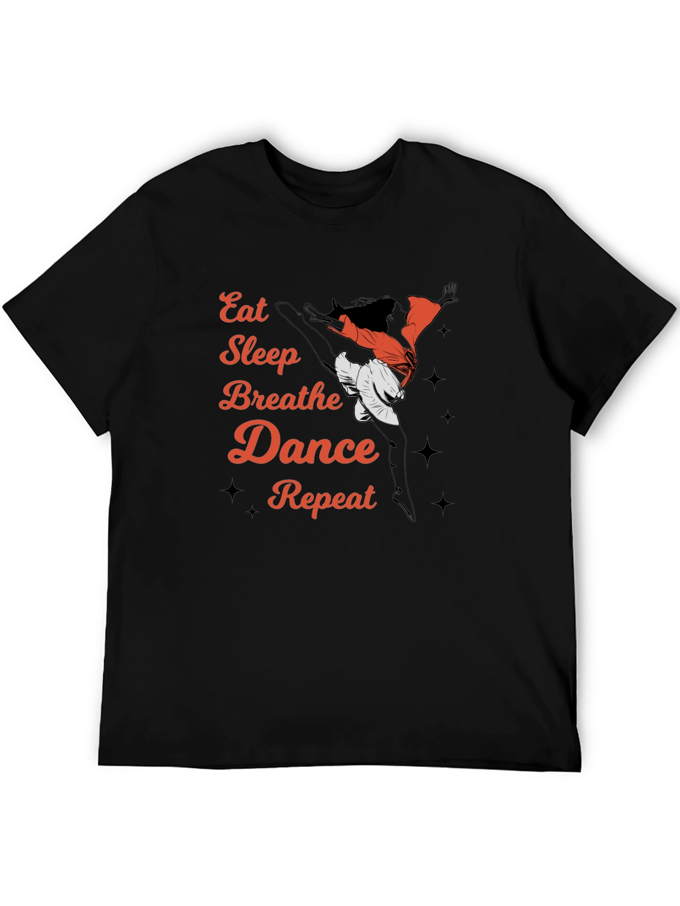 Camiseta Negra Eat Sleep Breathe Dance Repeat