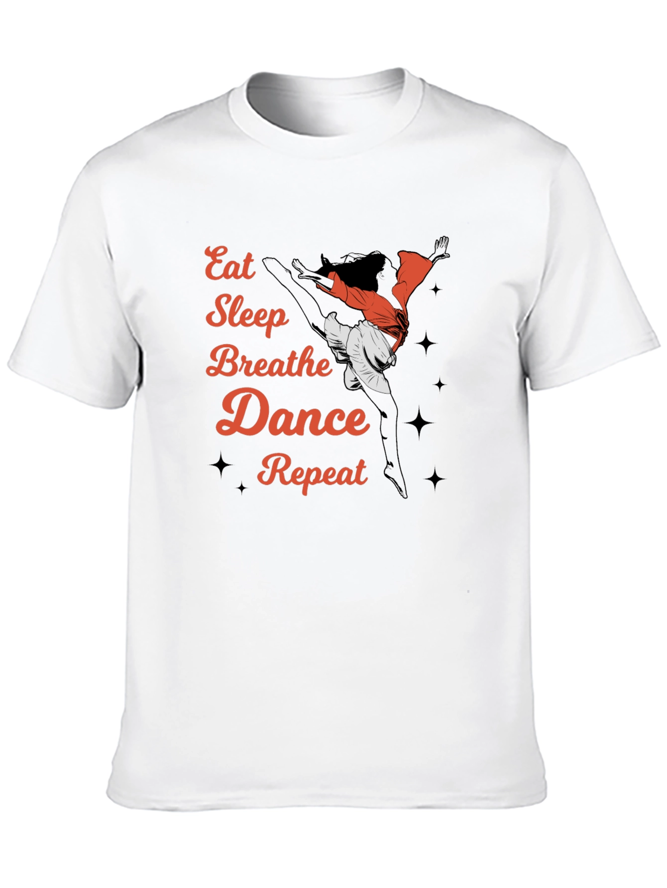 Camiseta Negra Eat Sleep Breathe Dance Repeat