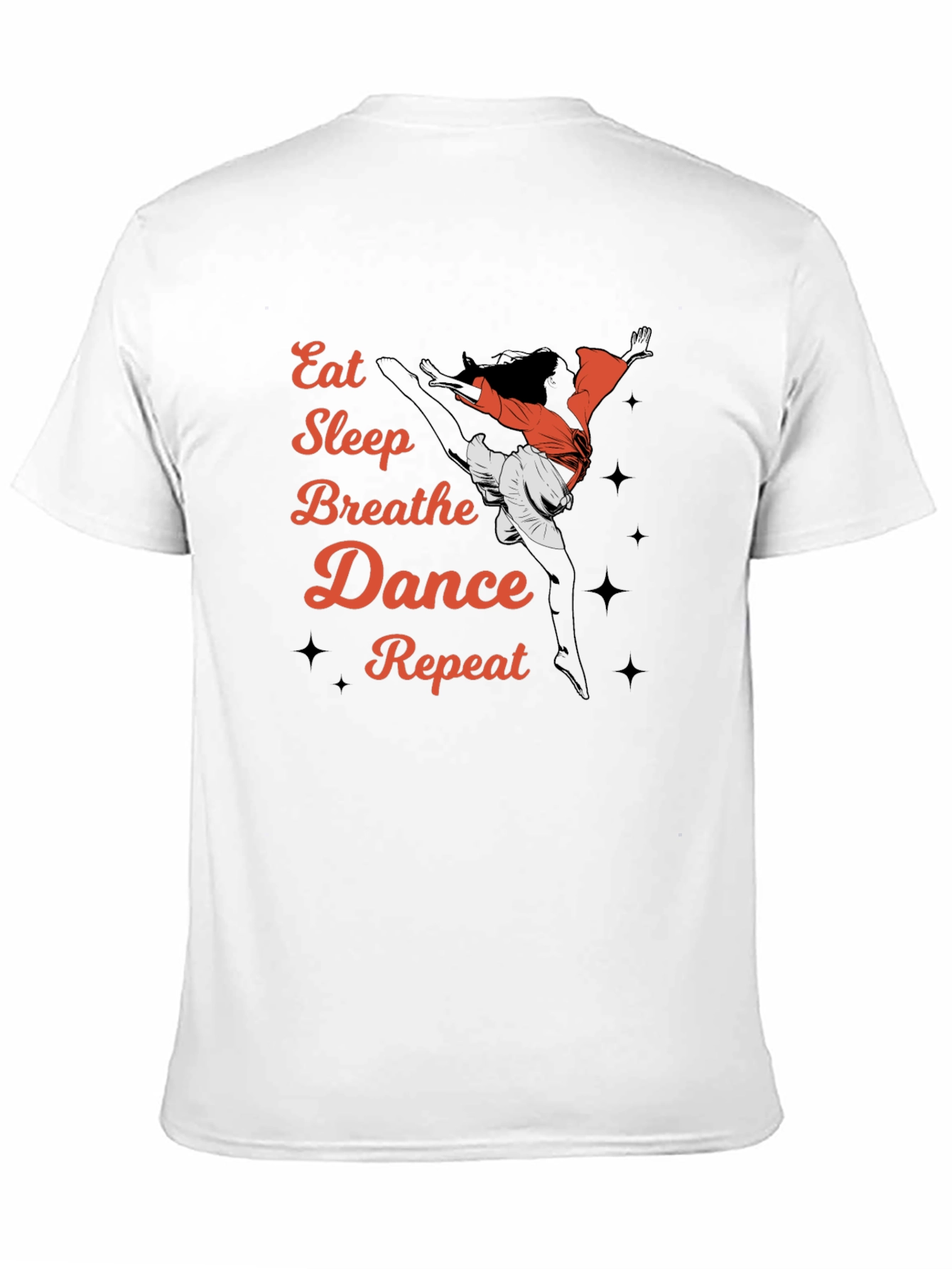 Camiseta Negra Eat Sleep Breathe Dance Repeat