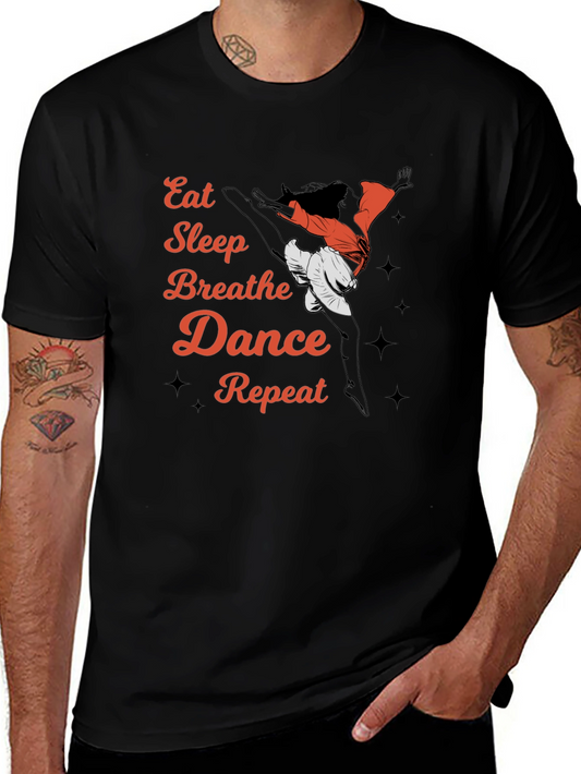 Camiseta Negra Eat Sleep Breathe Dance Repeat
