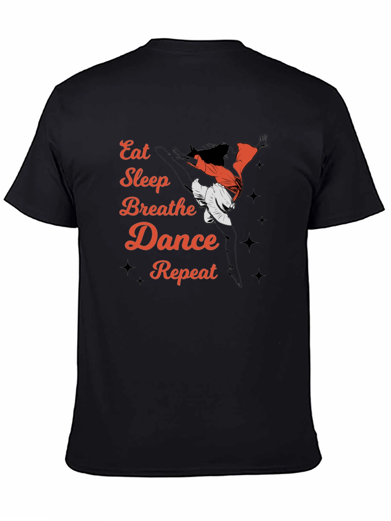 Camiseta Negra Eat Sleep Breathe Dance Repeat