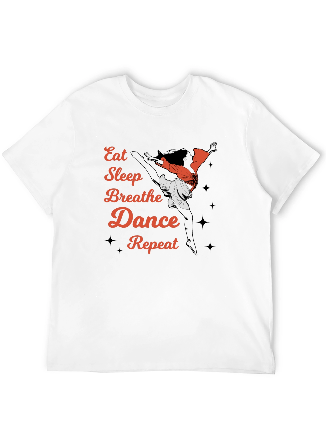Camiseta Negra Eat Sleep Breathe Dance Repeat