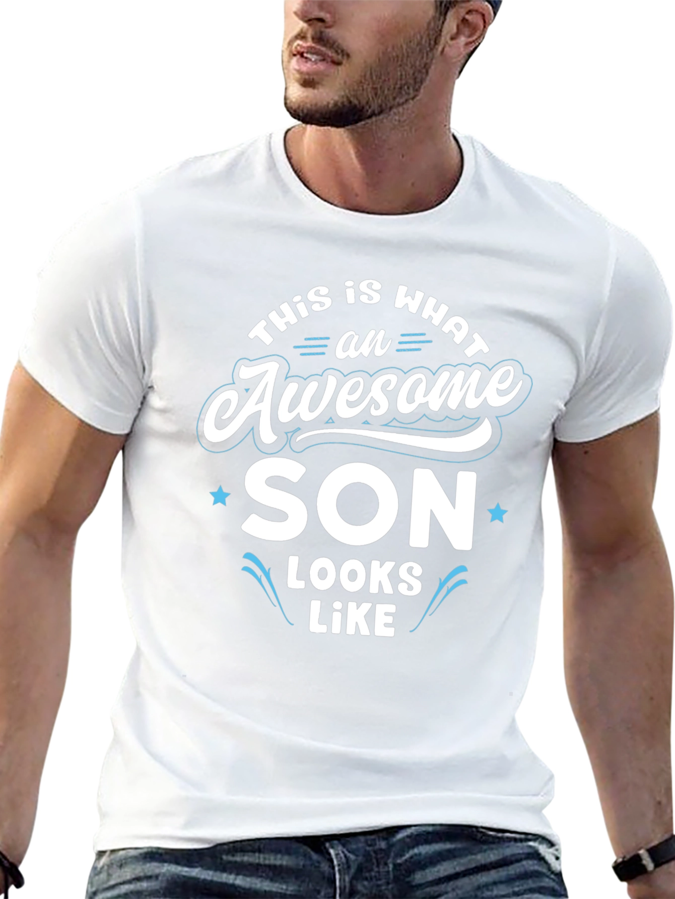 Camiseta Negra: Así luce un hijo impresionante