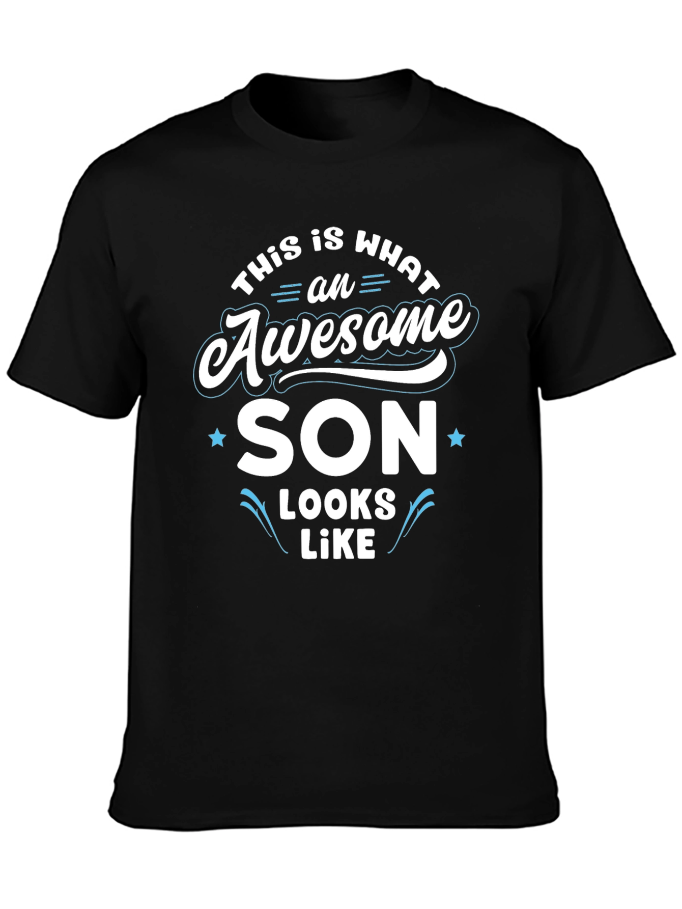 Camiseta Negra: Así luce un hijo impresionante