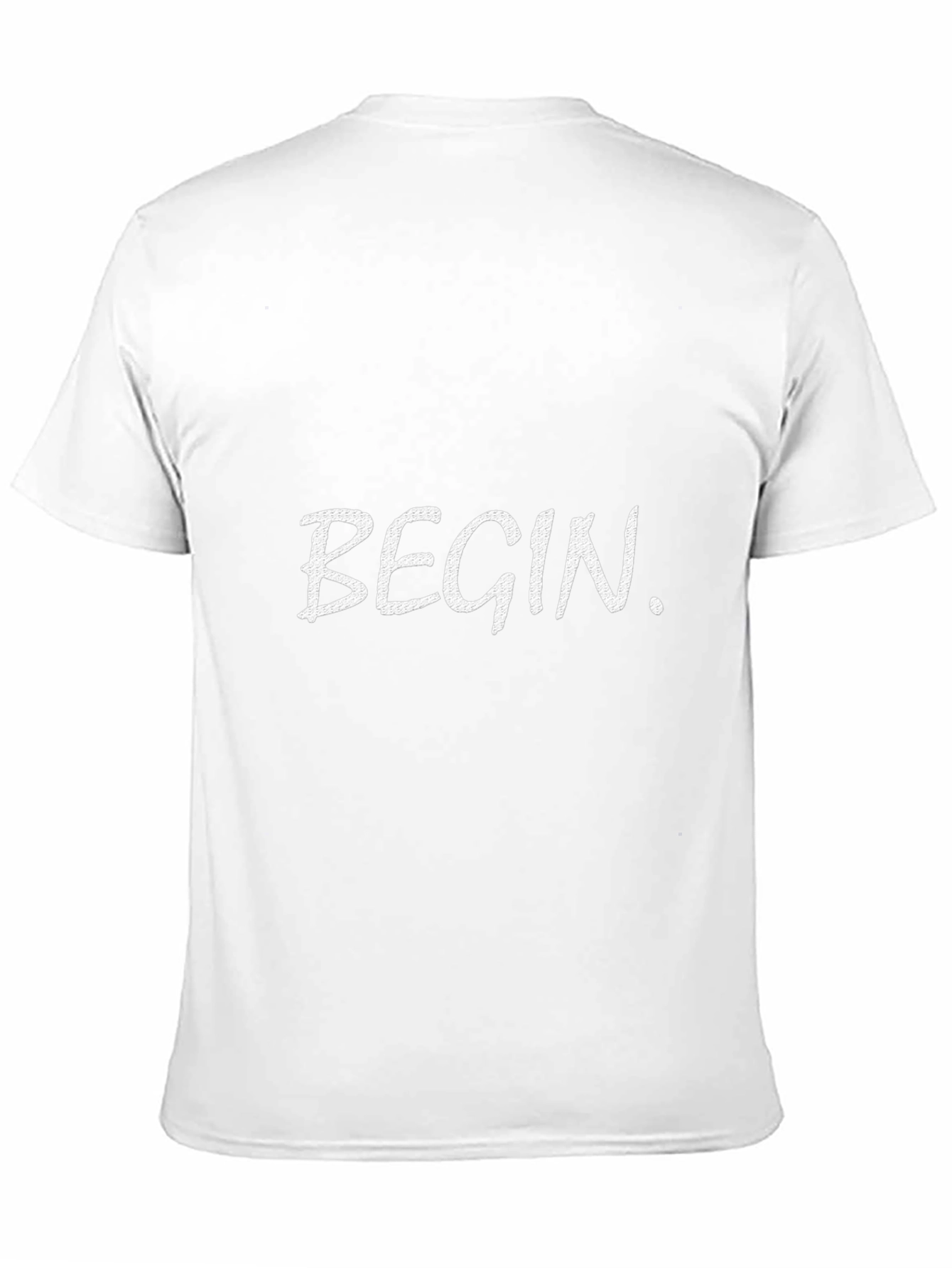Camiseta Negra con Texto BEGIN
