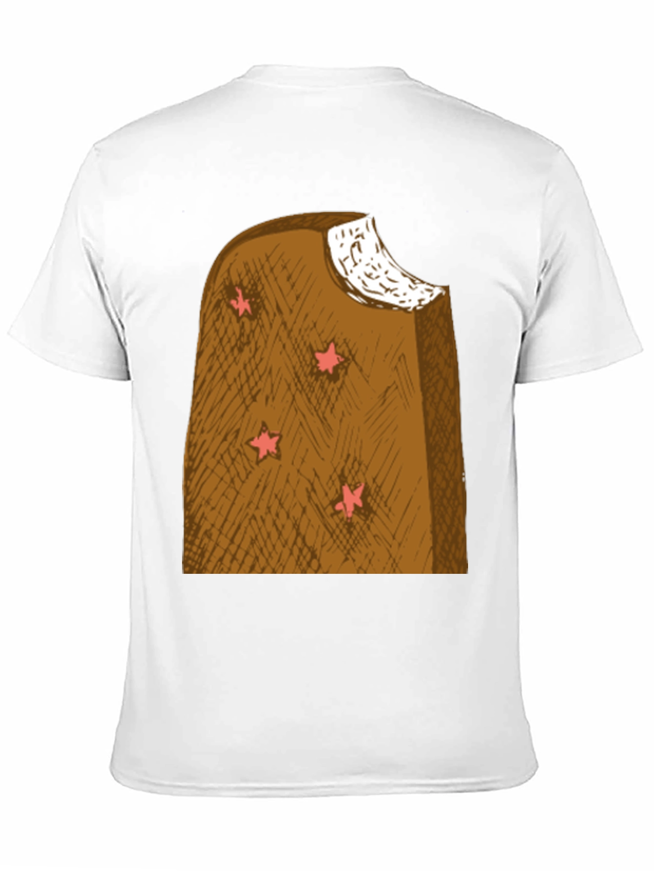 Camiseta Negra con Diseño Helado Estrella