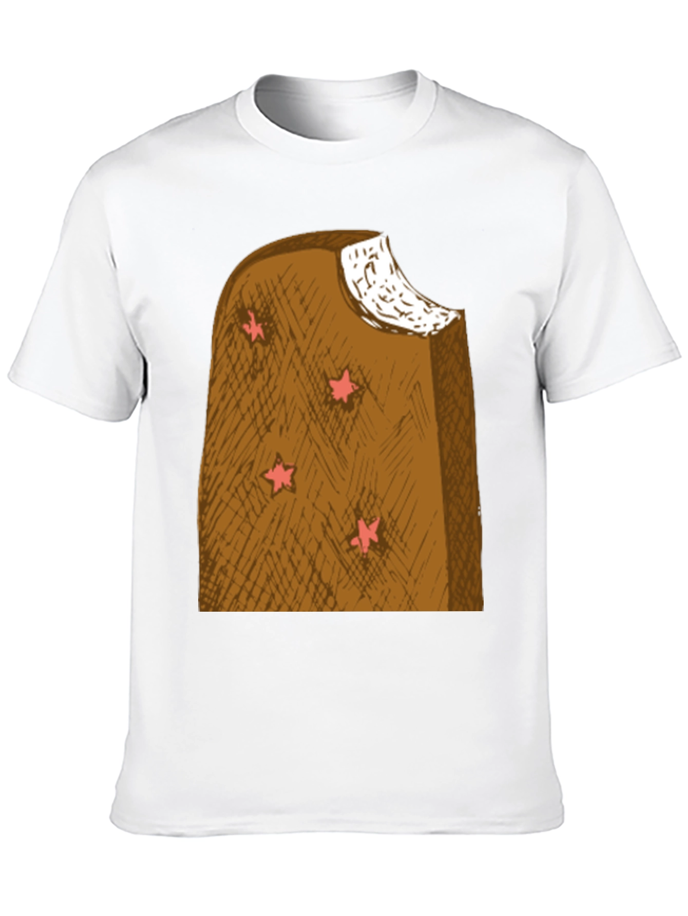 Camiseta Negra con Diseño Helado Estrella