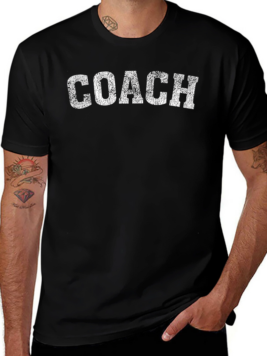 Camiseta Coach Negra Estilo Vintage