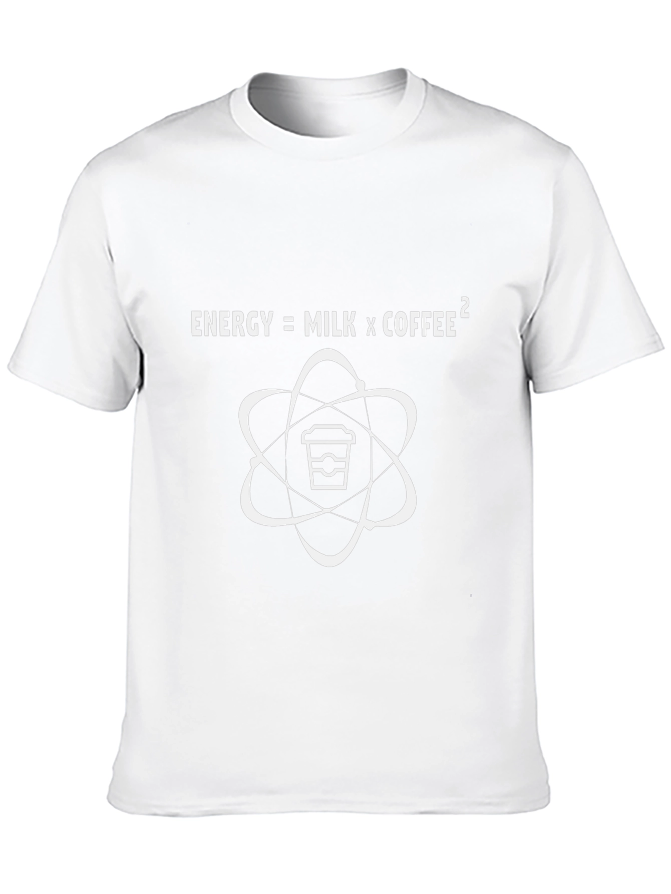 Camiseta Negra con Fórmula de Energía de Café