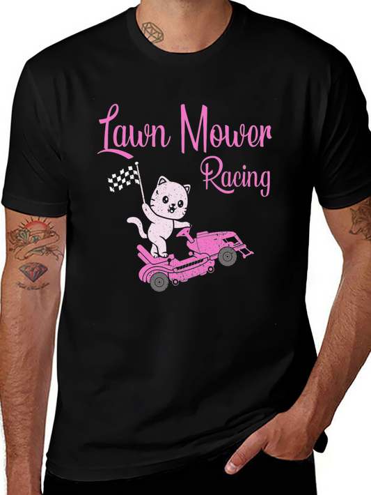 Camiseta Carreras de Cortacéspedes con Gato