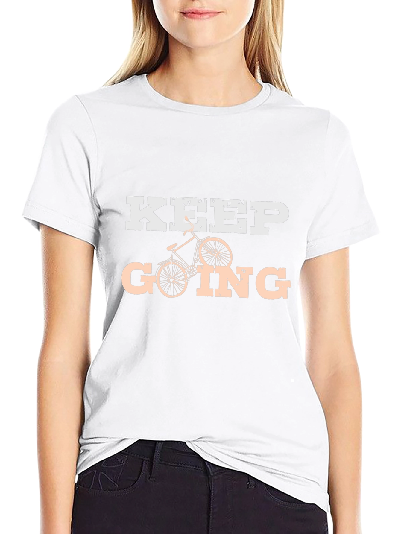 Camiseta Negra KEEP GOING para Ciclismo