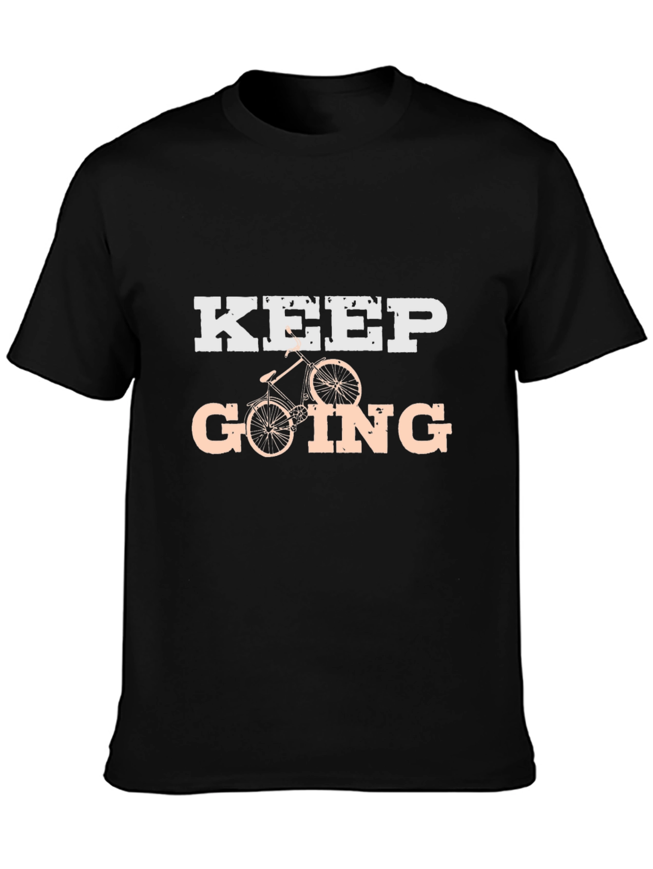 Camiseta Negra KEEP GOING para Ciclismo