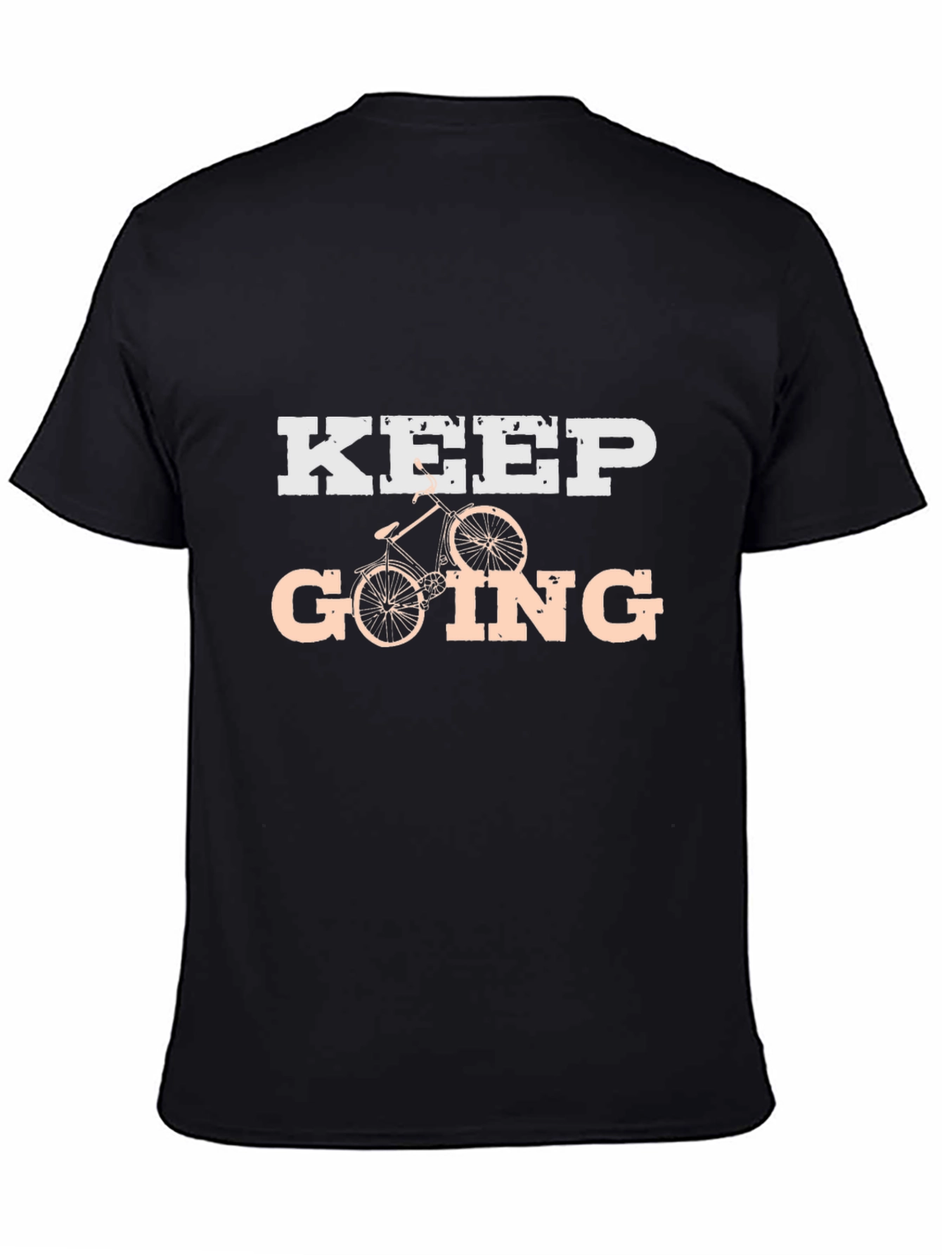 Camiseta Negra KEEP GOING para Ciclismo