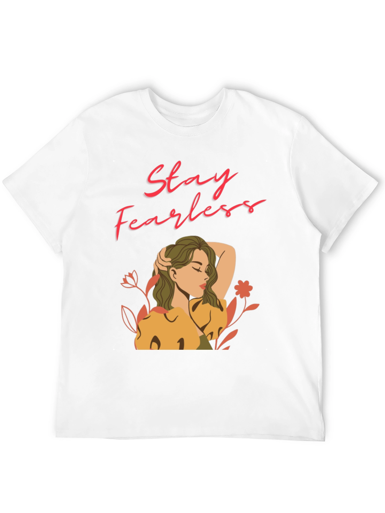 Camiseta Negra Stay Fearless para Mujer