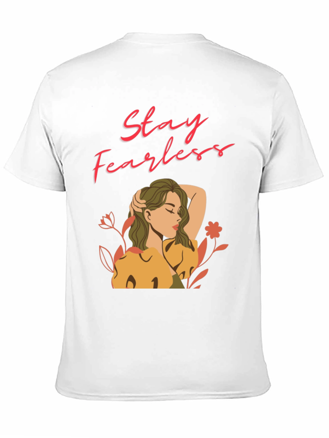 Camiseta Negra Stay Fearless para Mujer