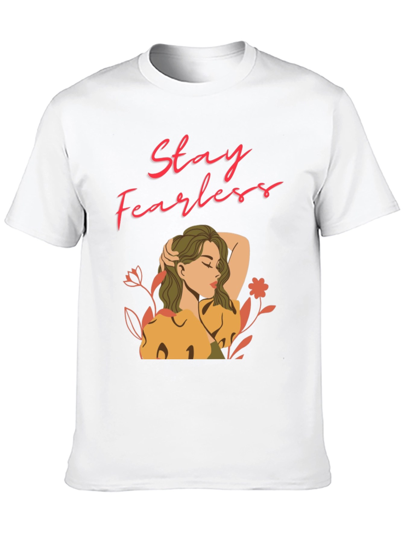 Camiseta Negra Stay Fearless para Mujer