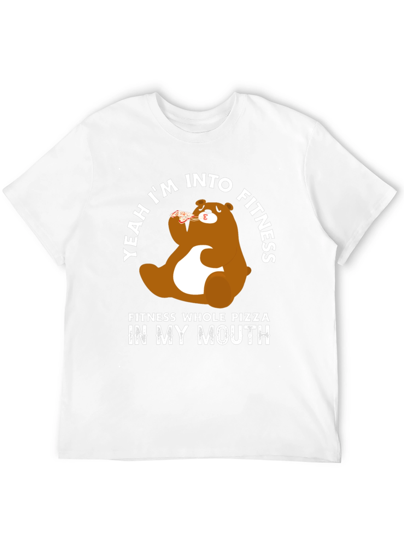 Camiseta Negra Oso Pizza Fitness