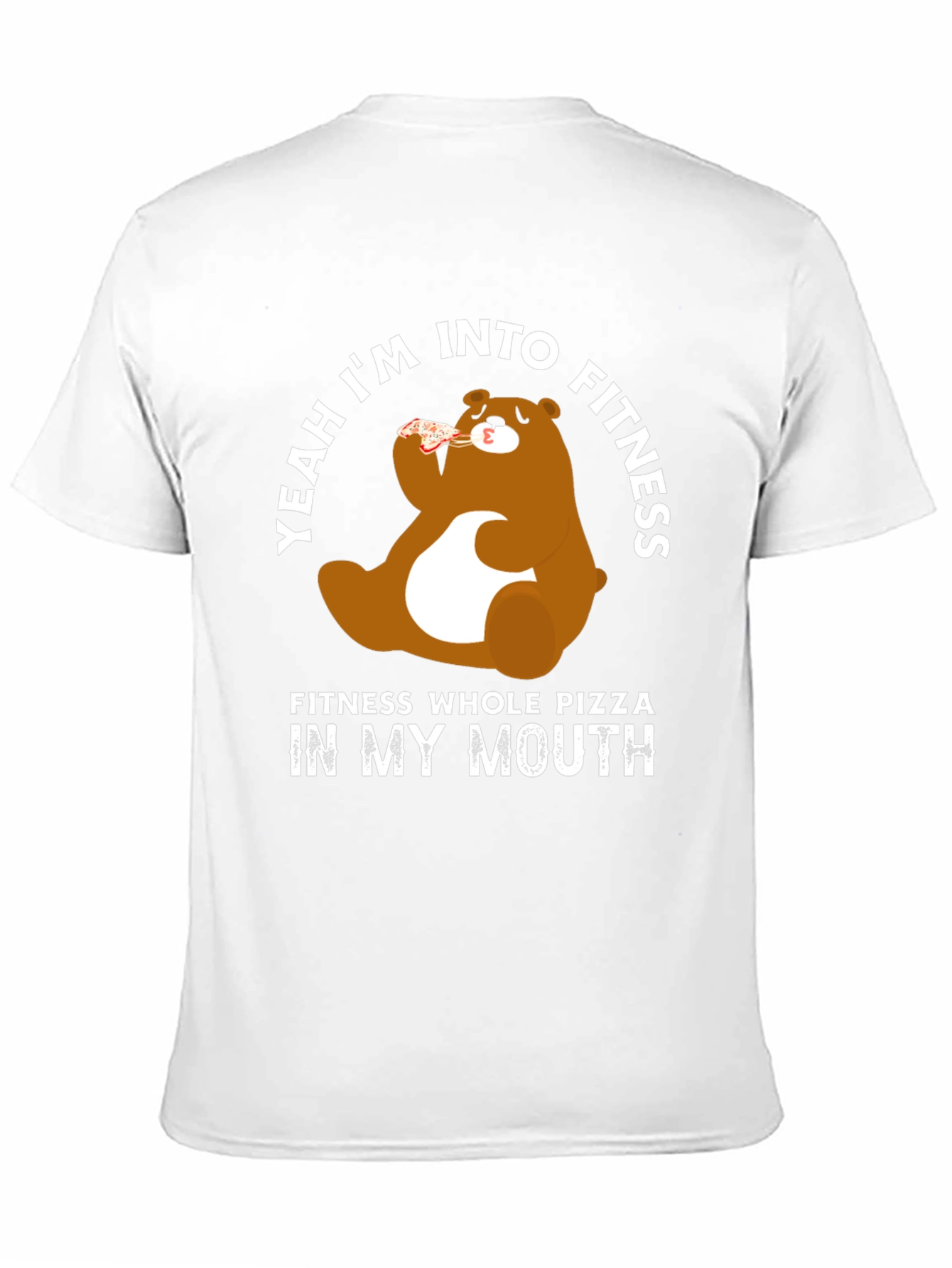 Camiseta Negra Oso Pizza Fitness