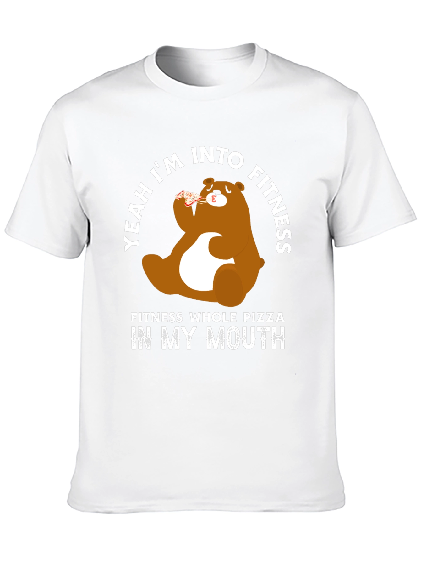 Camiseta Negra Oso Pizza Fitness
