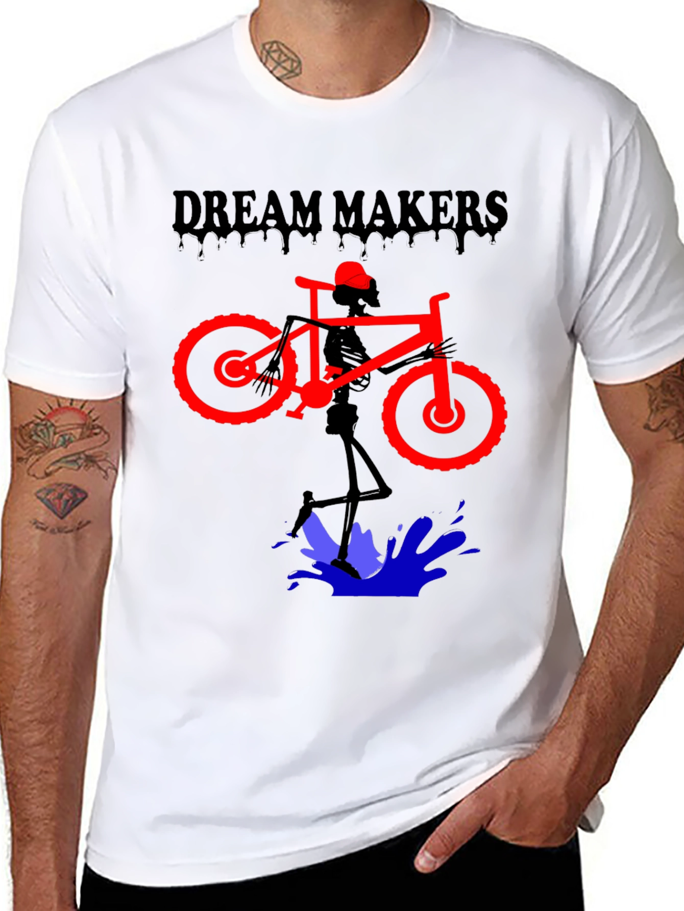 Camiseta Negra Diseño Dream Makers