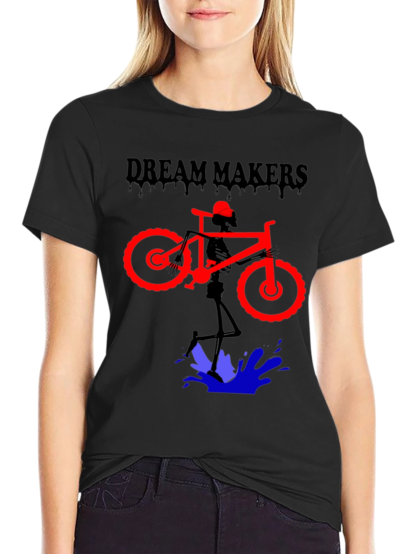 Camiseta Negra Diseño Dream Makers
